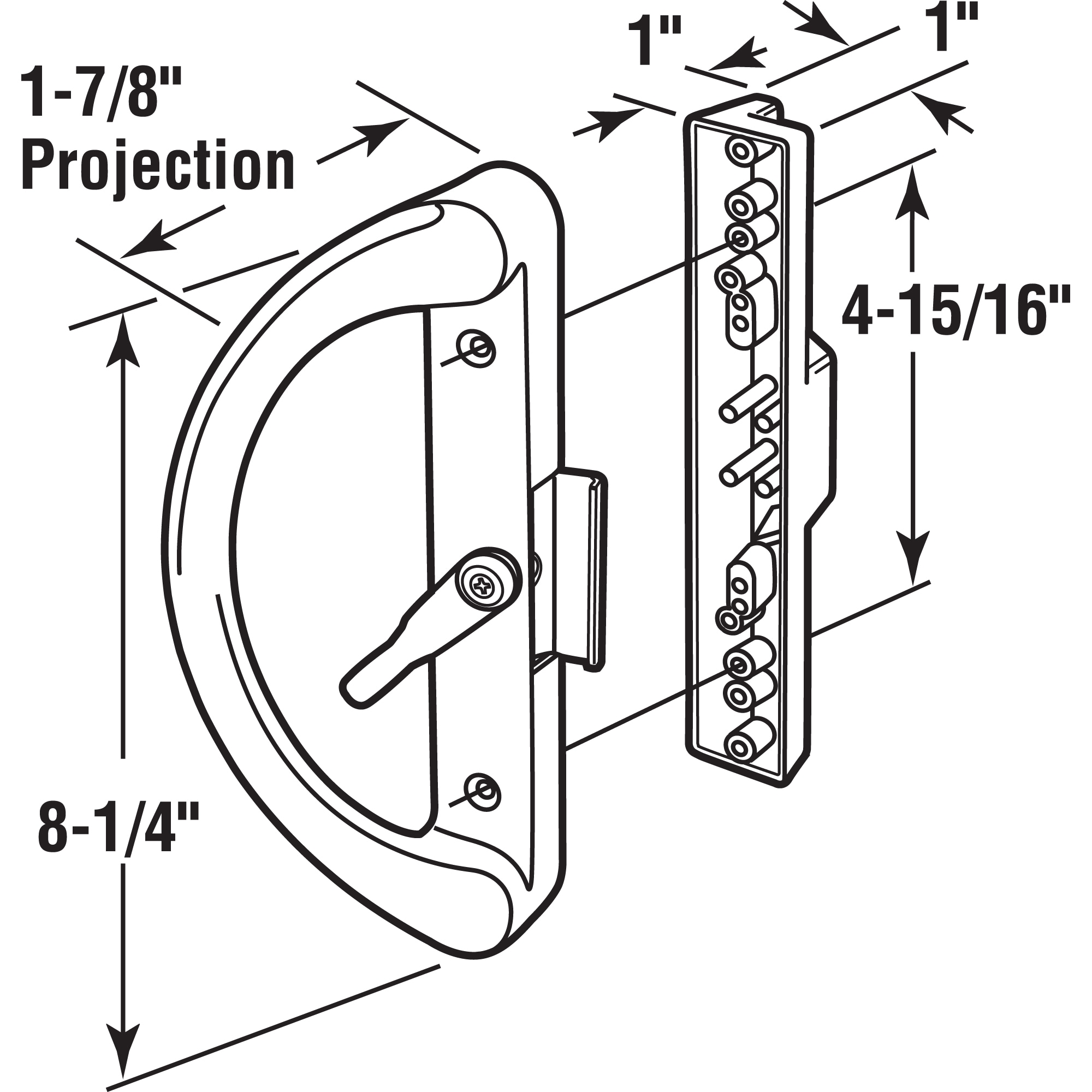 Prime-Line C 1238 Sliding-Patio-Door-Handles - View #2