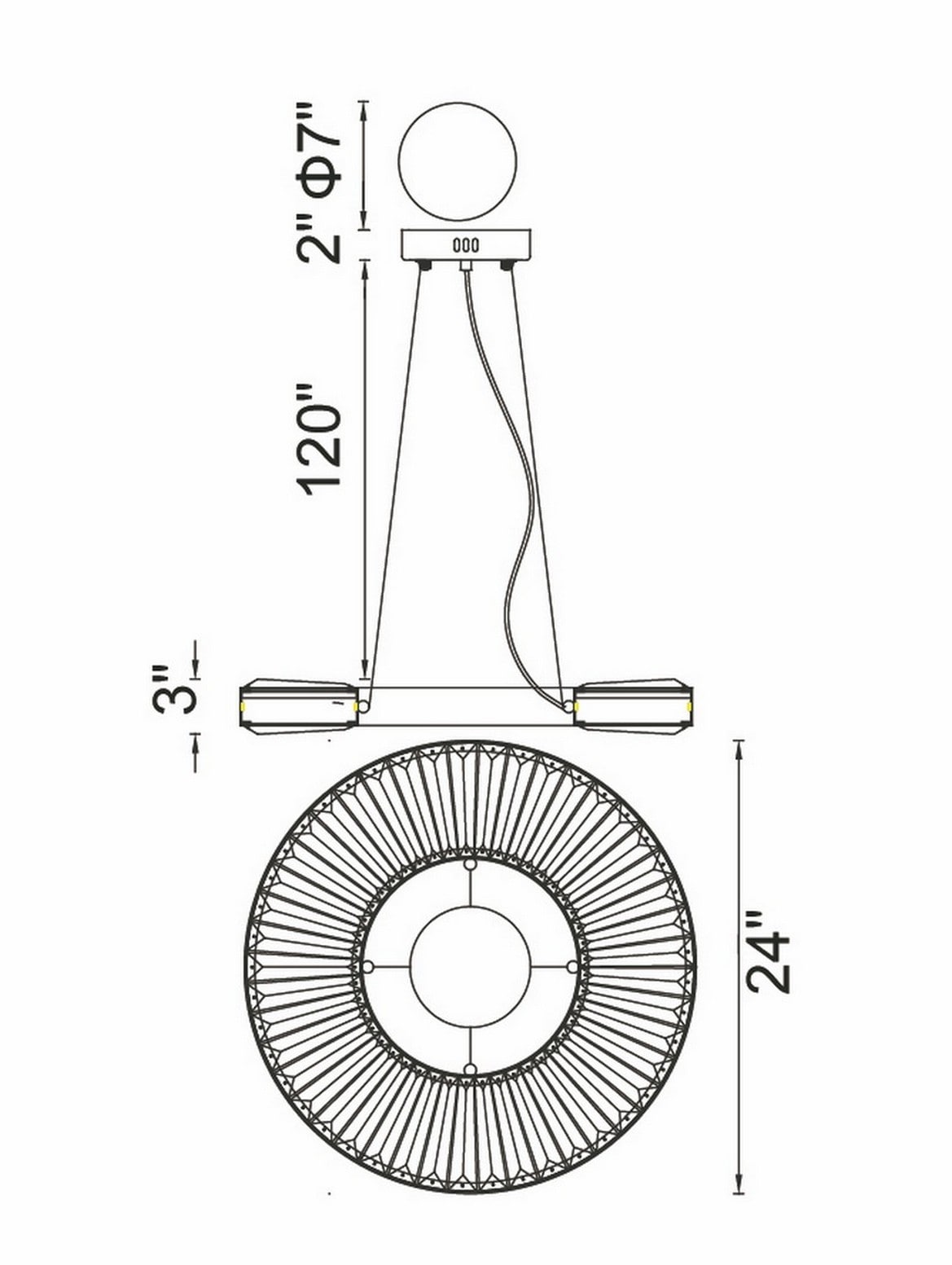 CWI Lighting 1219P24-1-625 b090015 - View #8