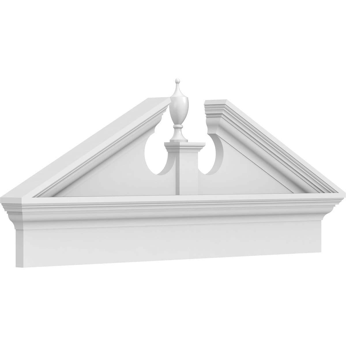 Ekena Millwork PEDPC040X170ACR00 43.5-Inches W x 16.875-Inches L PVC Pediment