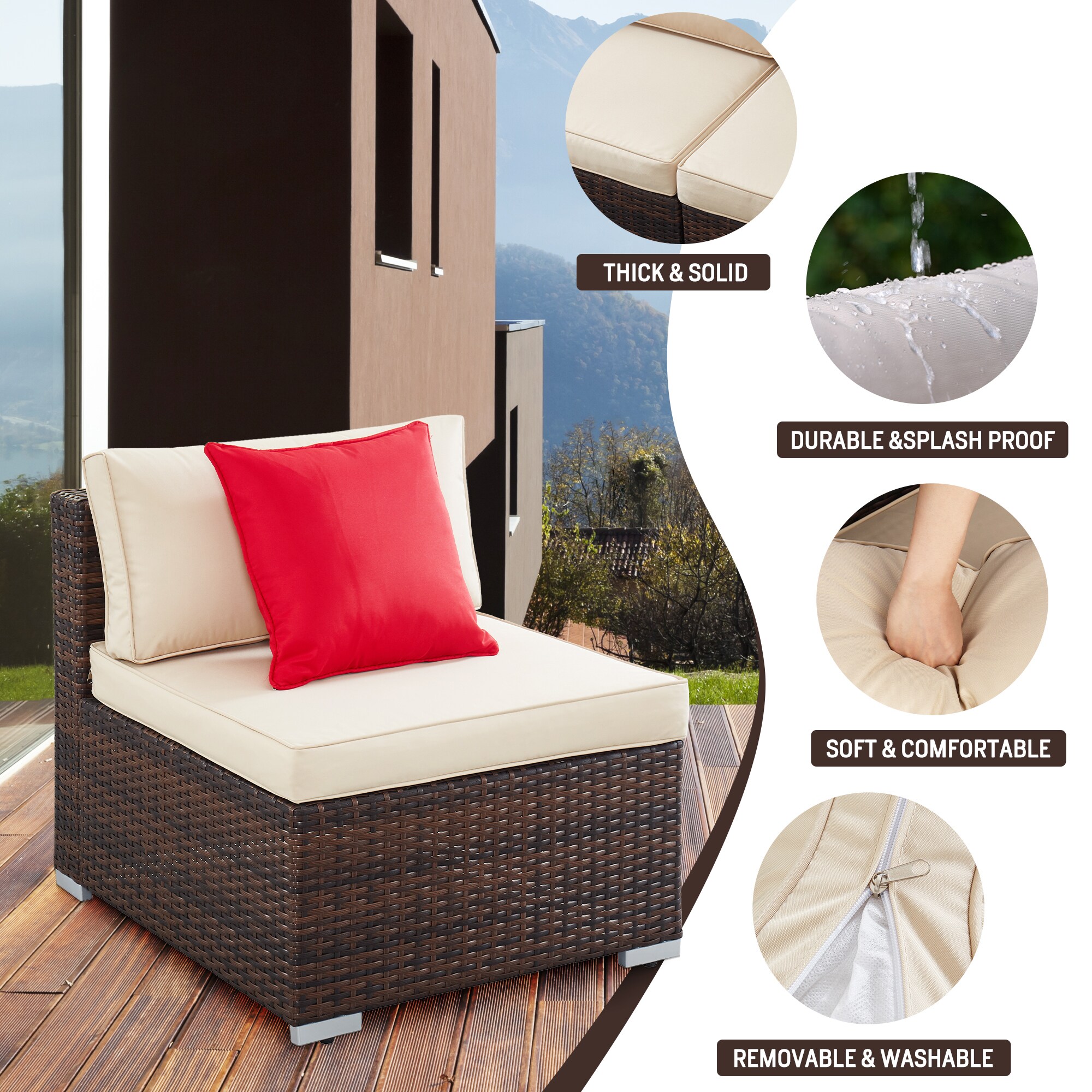 LTMATE LSHY301-DBBG Patio-Conversation-Sets - View #2
