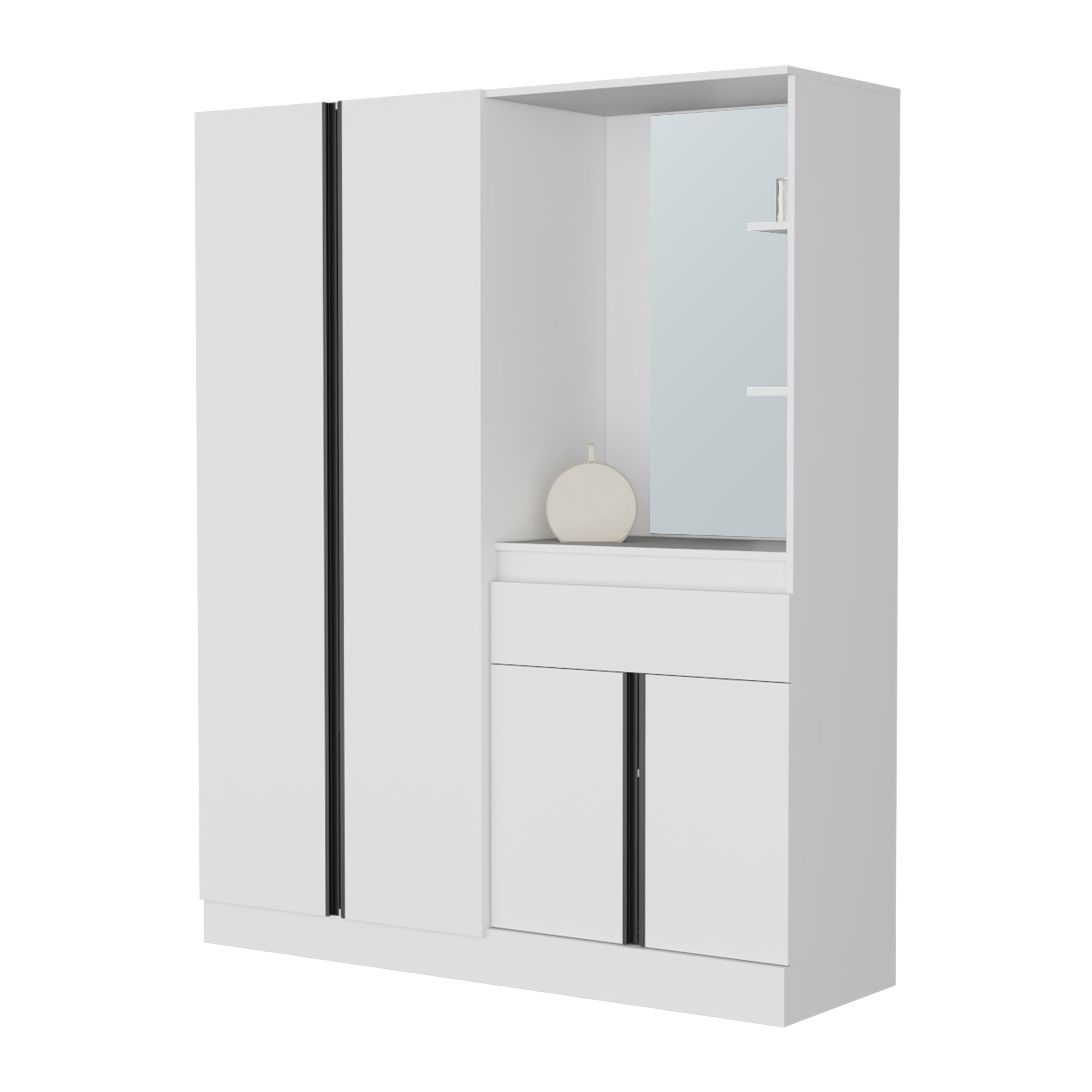 Tinyhomie LW-X-KARL428 Wood-Closet-Shelves - View #4