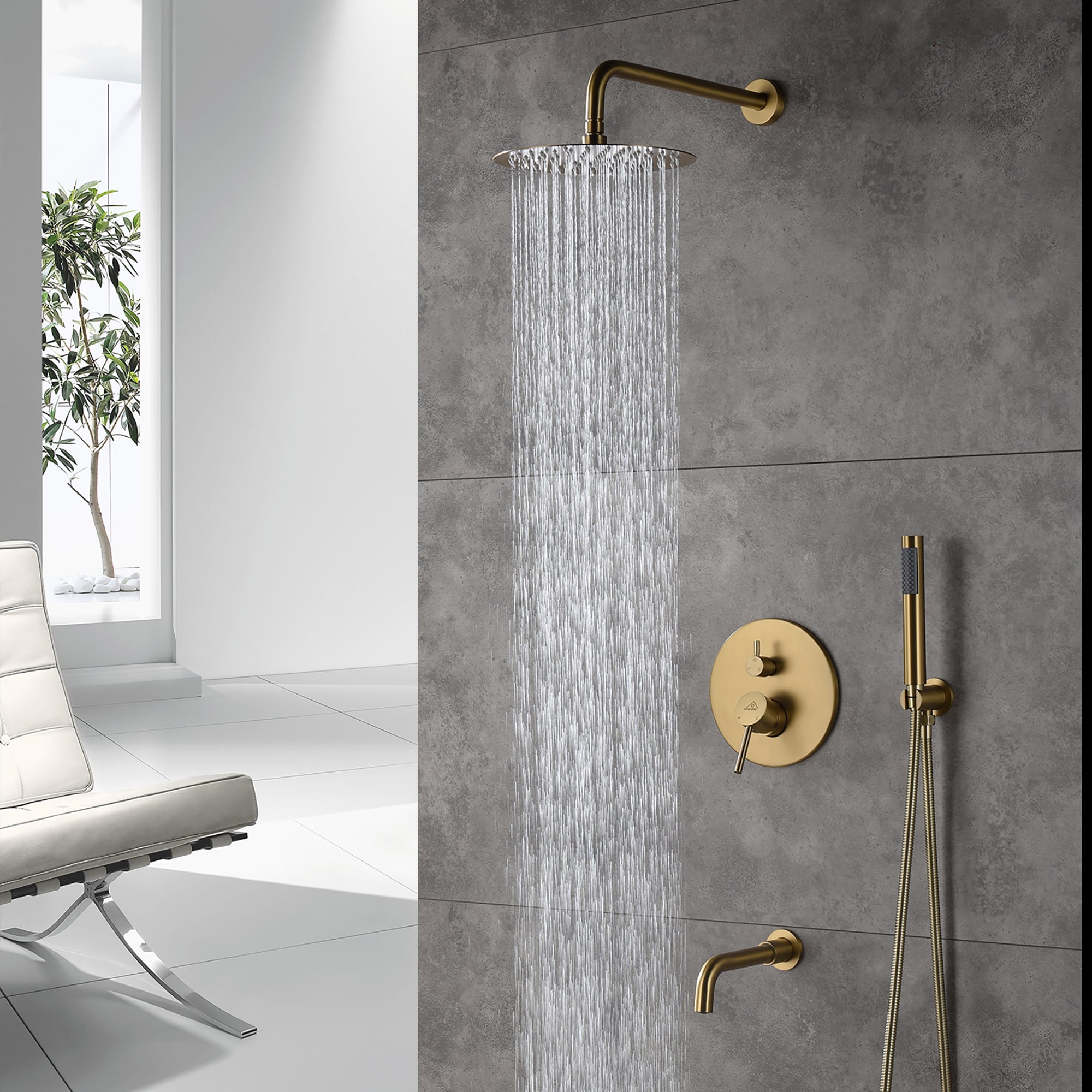 CASAINC M6612-A-10-BG Showerhead-Bar-Panels - View #4