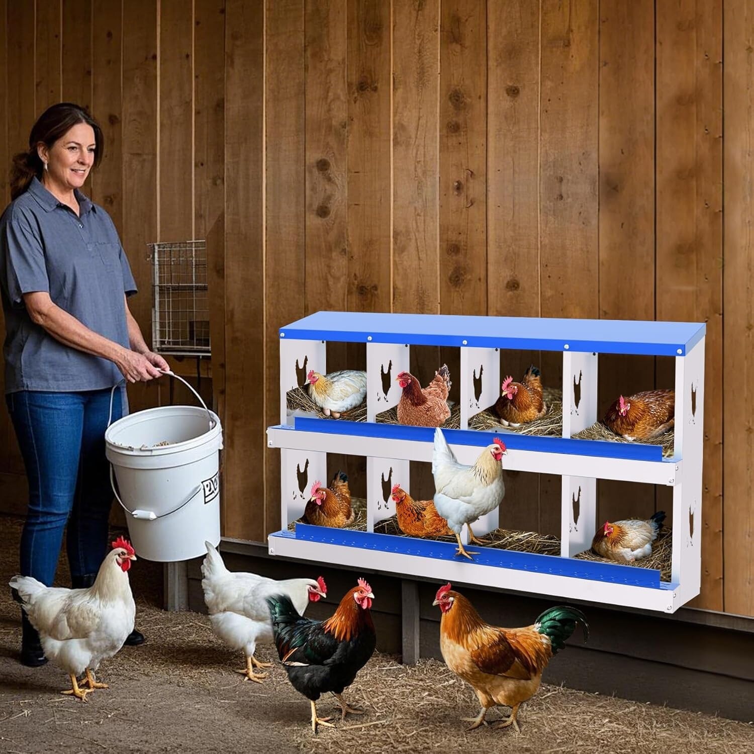 GarveeLife LMYJW-5737 Chicken-Coops-Rabbit-Hutches - View #3