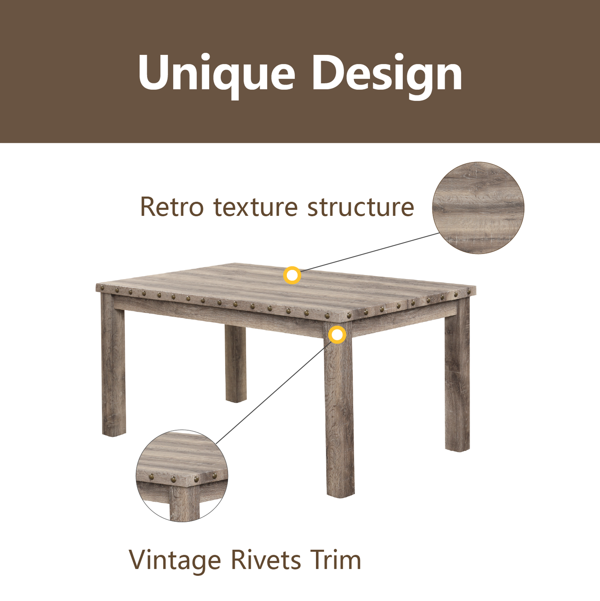 FARATI D2005-4-DTC-BEIGE Dining-Sets - View #6