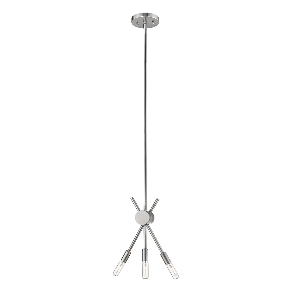 EGLO 203479A Willsboro 3 -Light Nickel Transitional Linear Large Hanging Pendant light