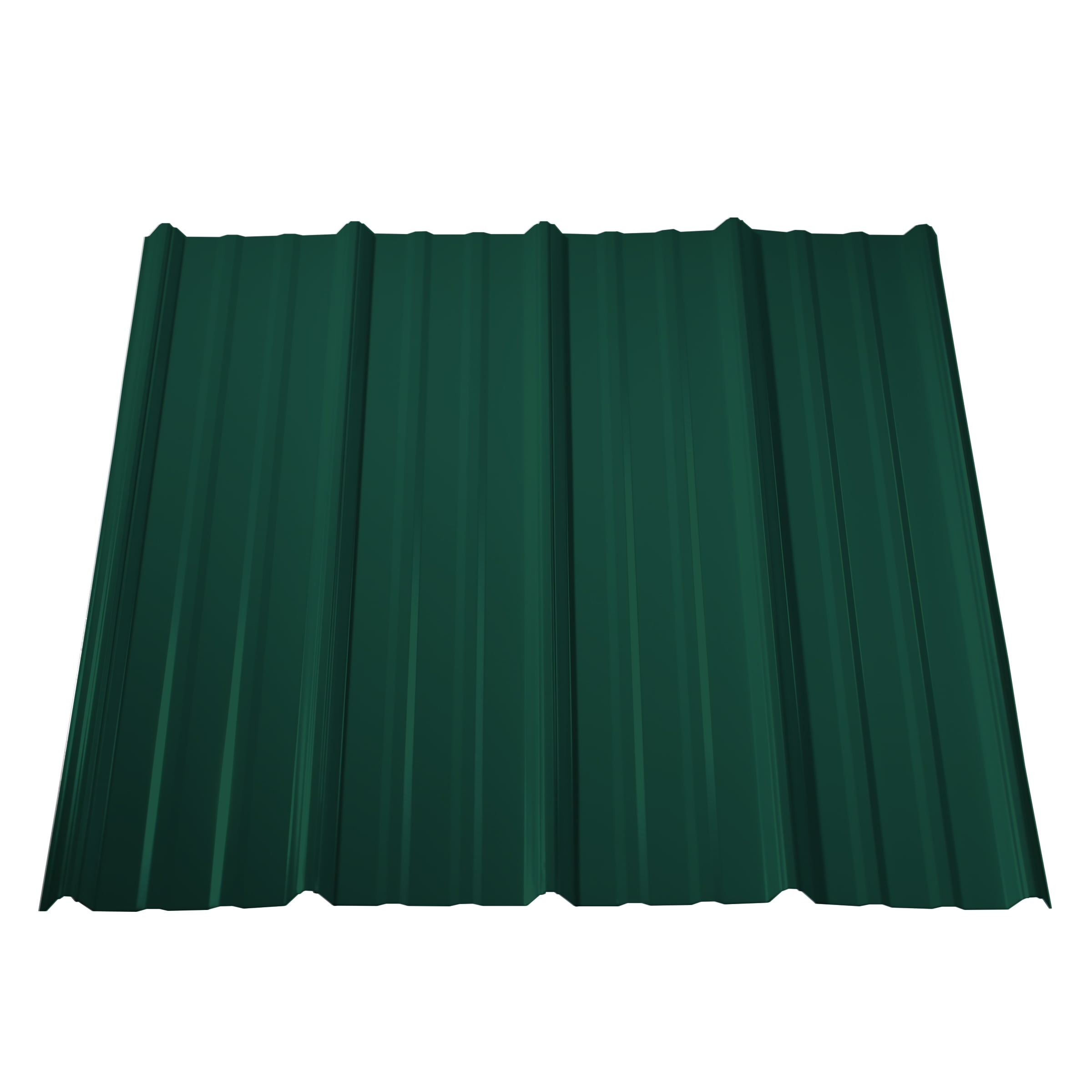 Metal Sales 3-ft x 20-ft Ribbed Forest Green Steel Roof Panel in