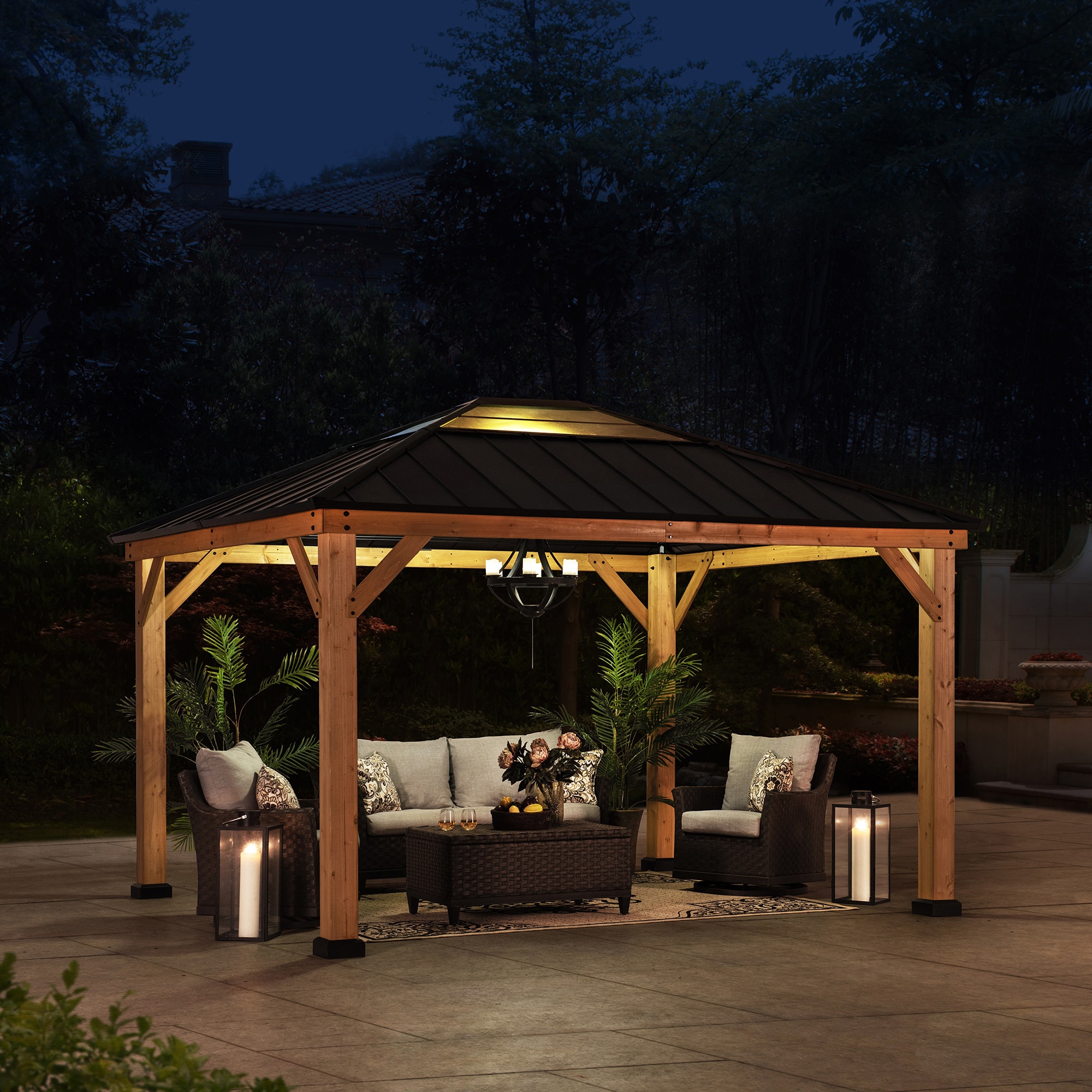 Sunjoy A102005801 Wood-Resin-Gazebos - View #9