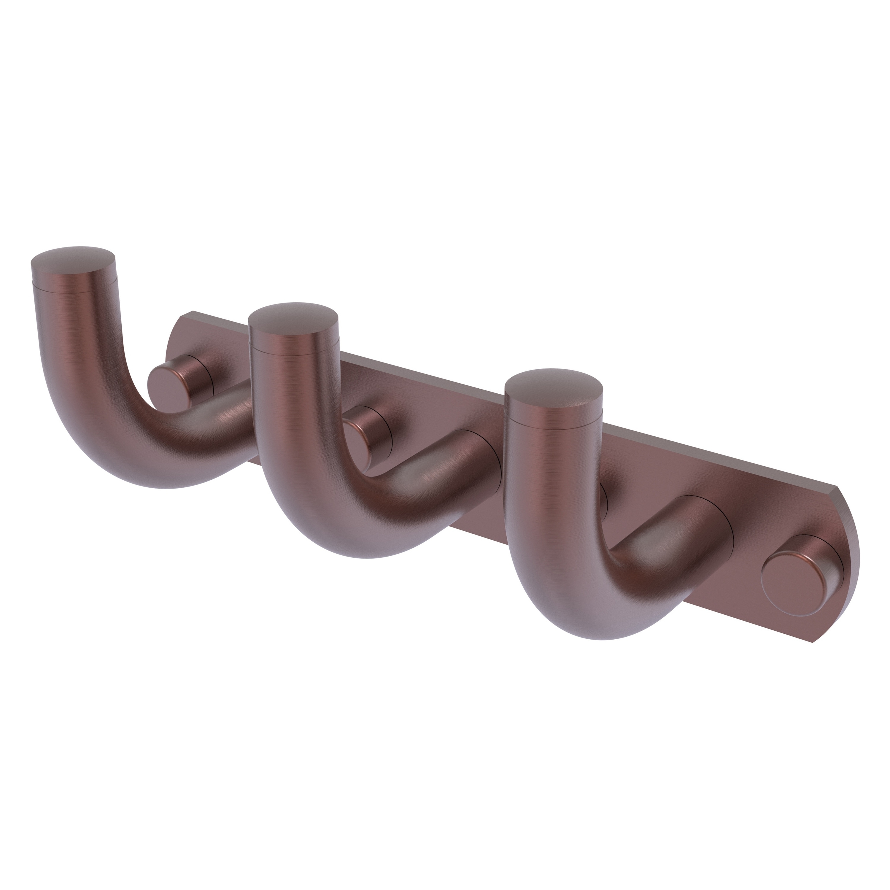 Allied Brass RM-20-3-CA Remi Antique Copper Triple -Hook Wall mount Towel Hook