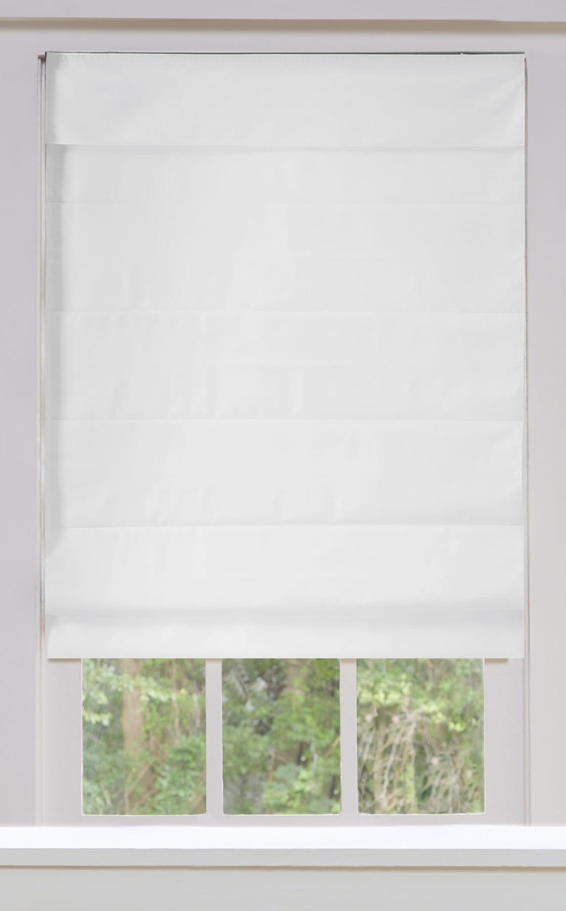 White String Curtain Column 44 Wide 7' Long
