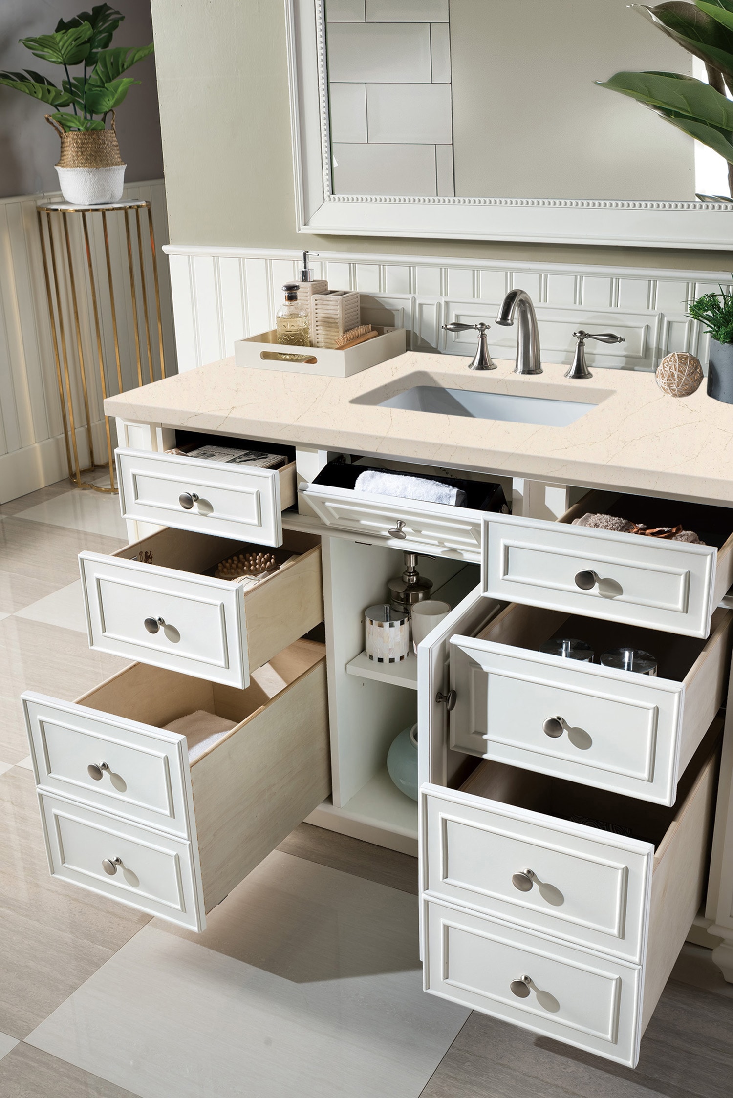 James Martin Vanities 157-V48-BW-3EMR Bath-Vanity-Combo - View #4