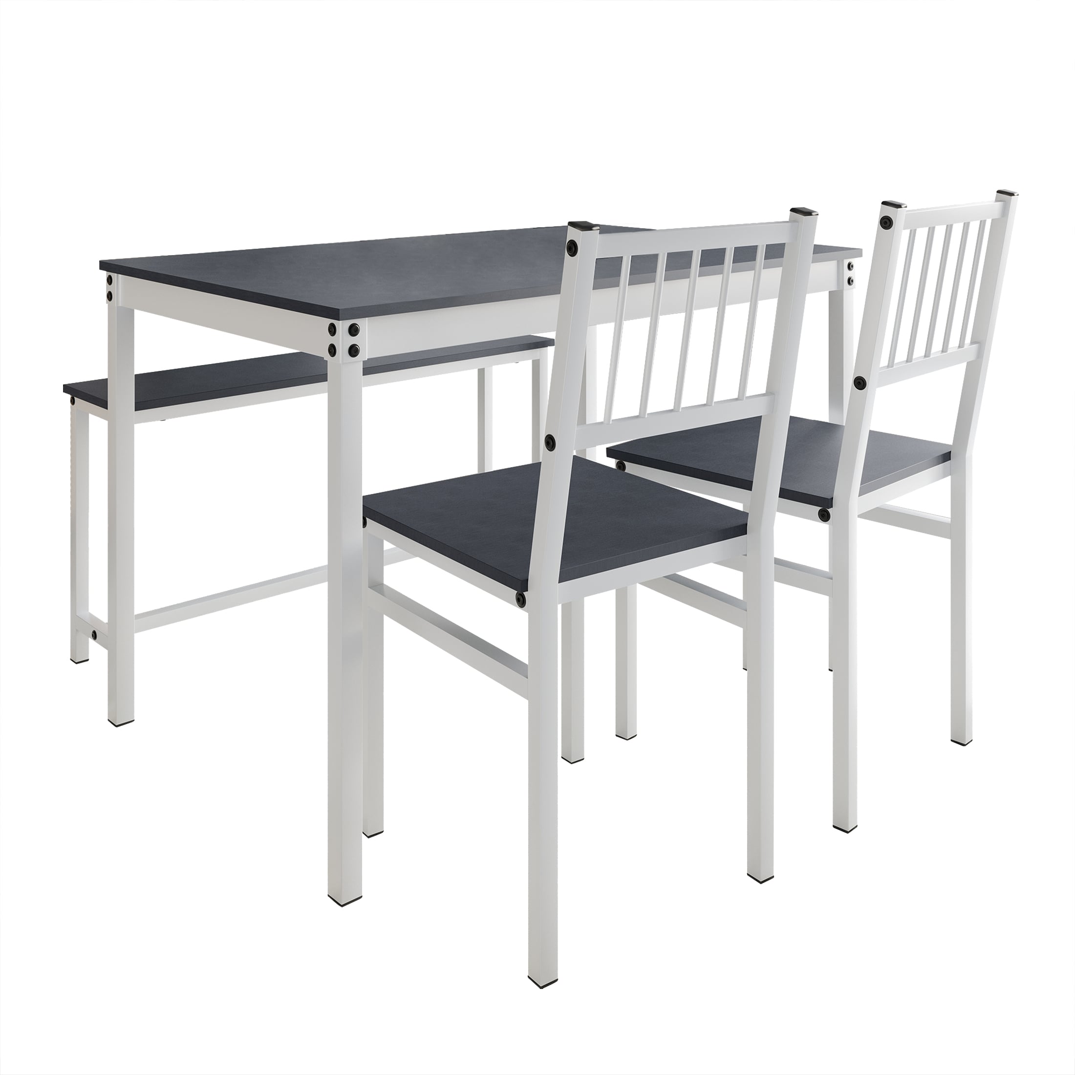 ChaletPosh CM670T43-WT-MT-4X Dining-Sets - View #4