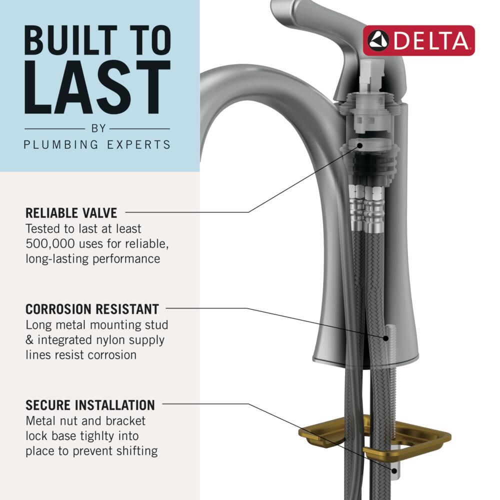 Delta deals 15840LF-BL - Bathroom Sink Faucets Faucet NEW OPEN BOX