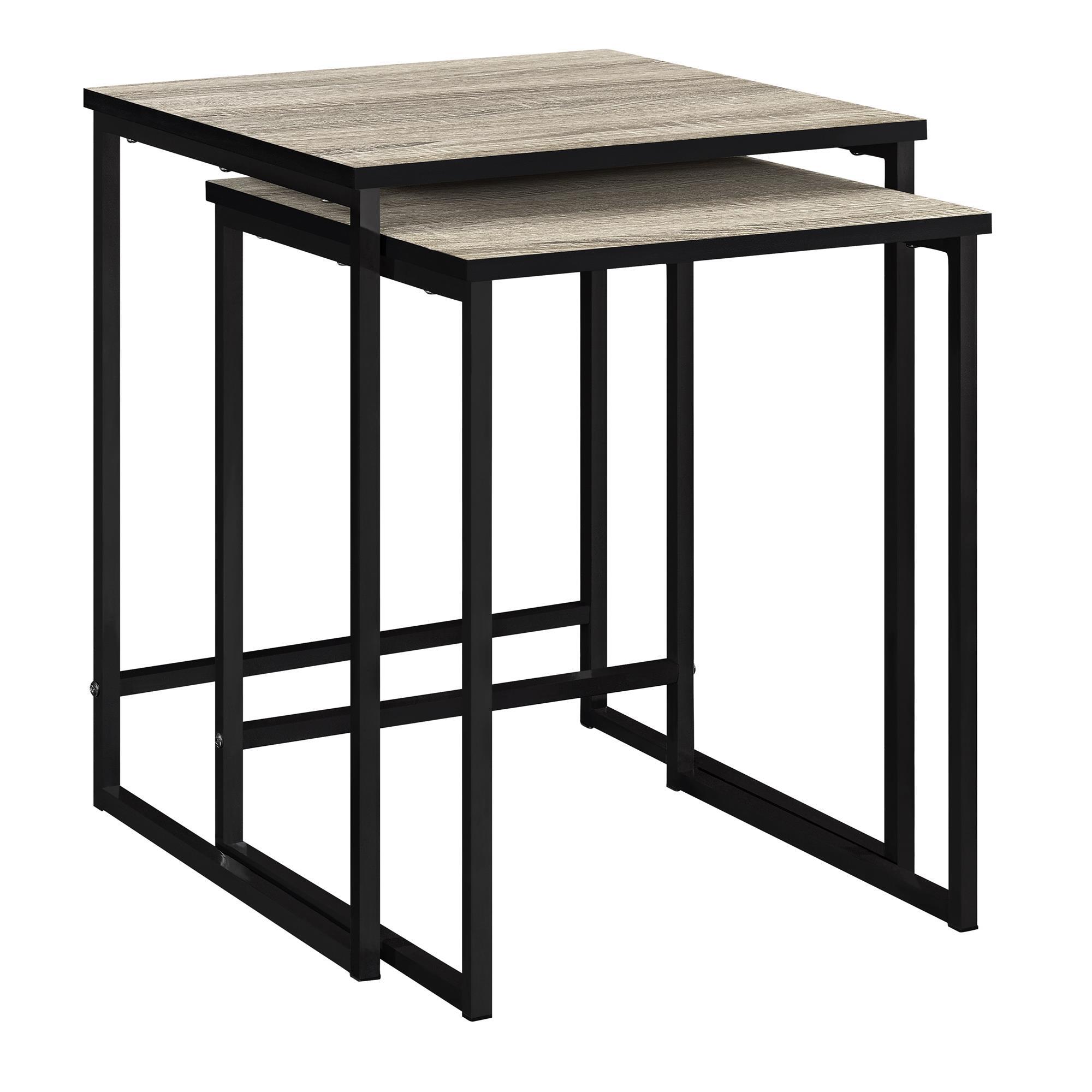 Ameriwood Home 5027196COM Stewart 17.70-in W x 21.65-in H Distressed Gray Oak Composite Rectangular Modern End Table with Storage Assembly Required