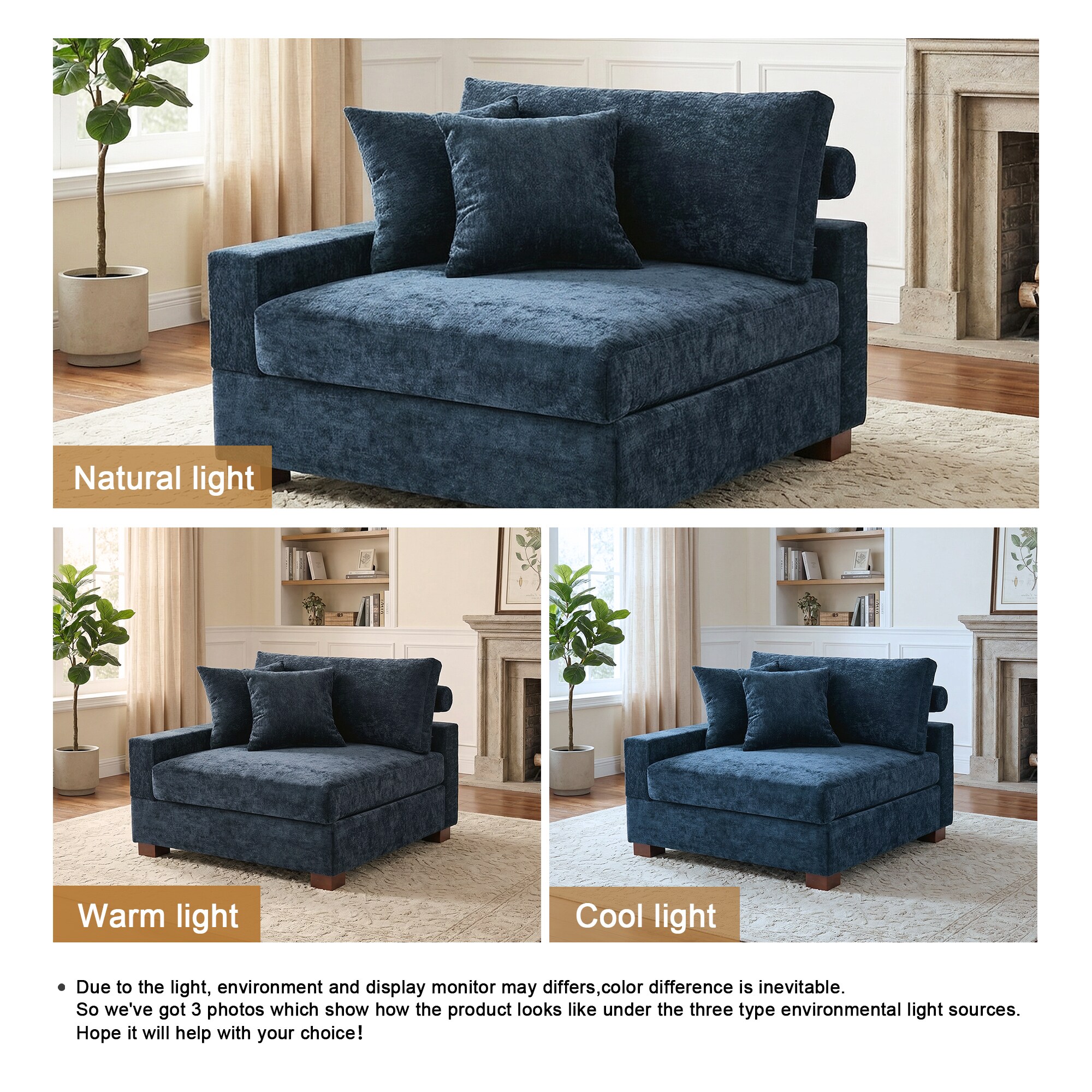 Dreamsidea LS-CS07-C-BLU-AC-R Sofas-Loveseats - View #8