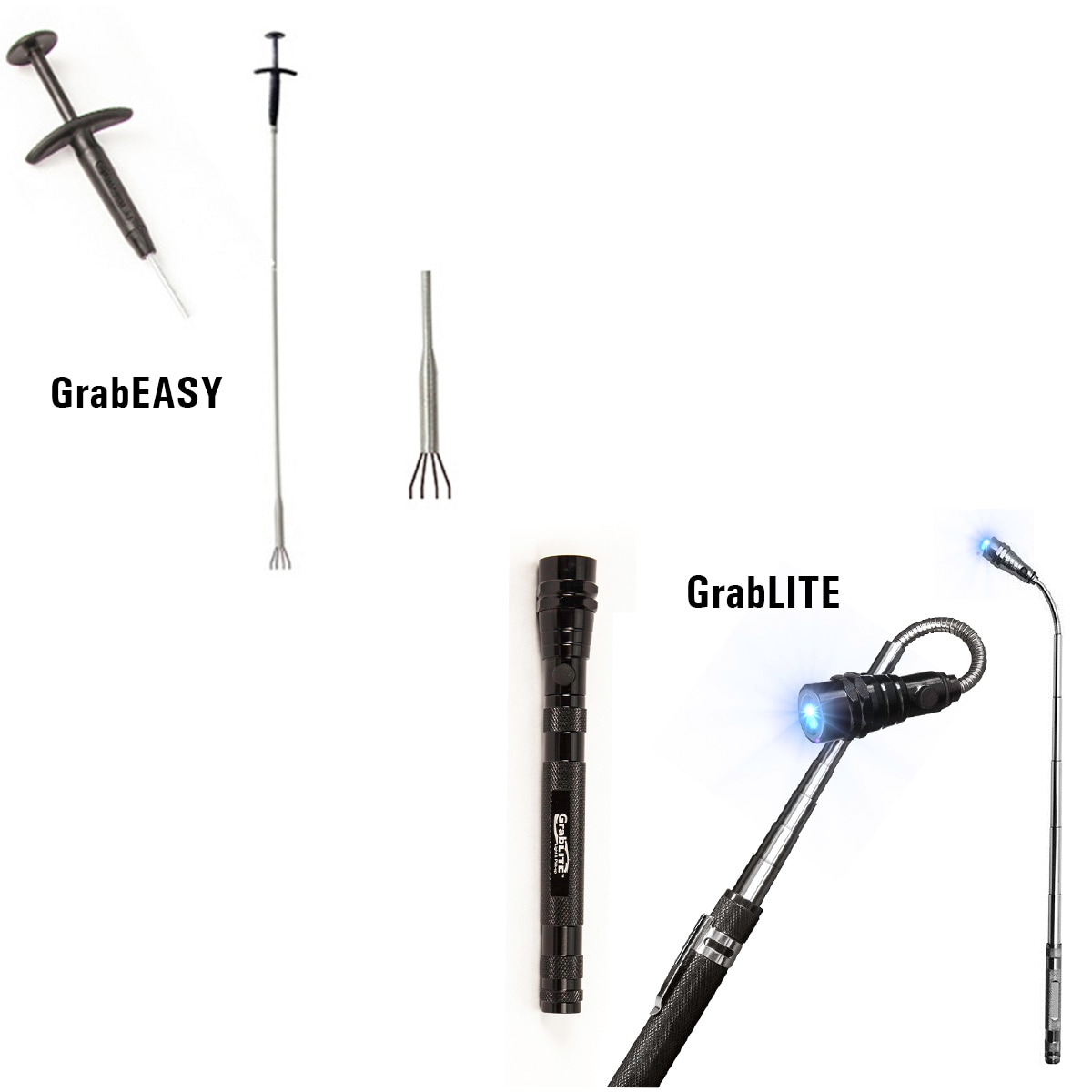 PF WaterWorks PF0606 Grablite and Grabeasy Value Pack with 4 Pronged Pickup Tool
