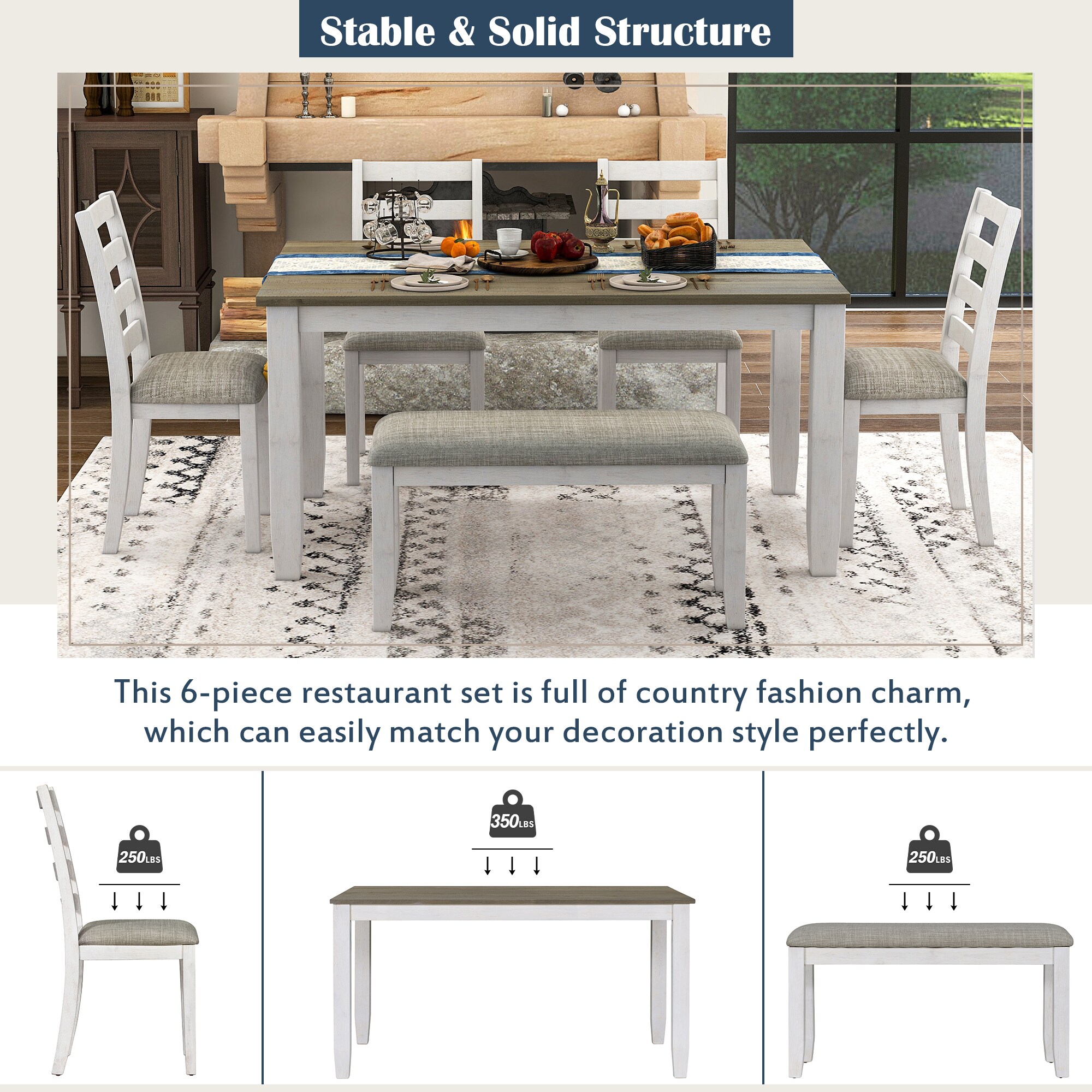 SINOFURN SYA330033GY Dining-Sets - View #2