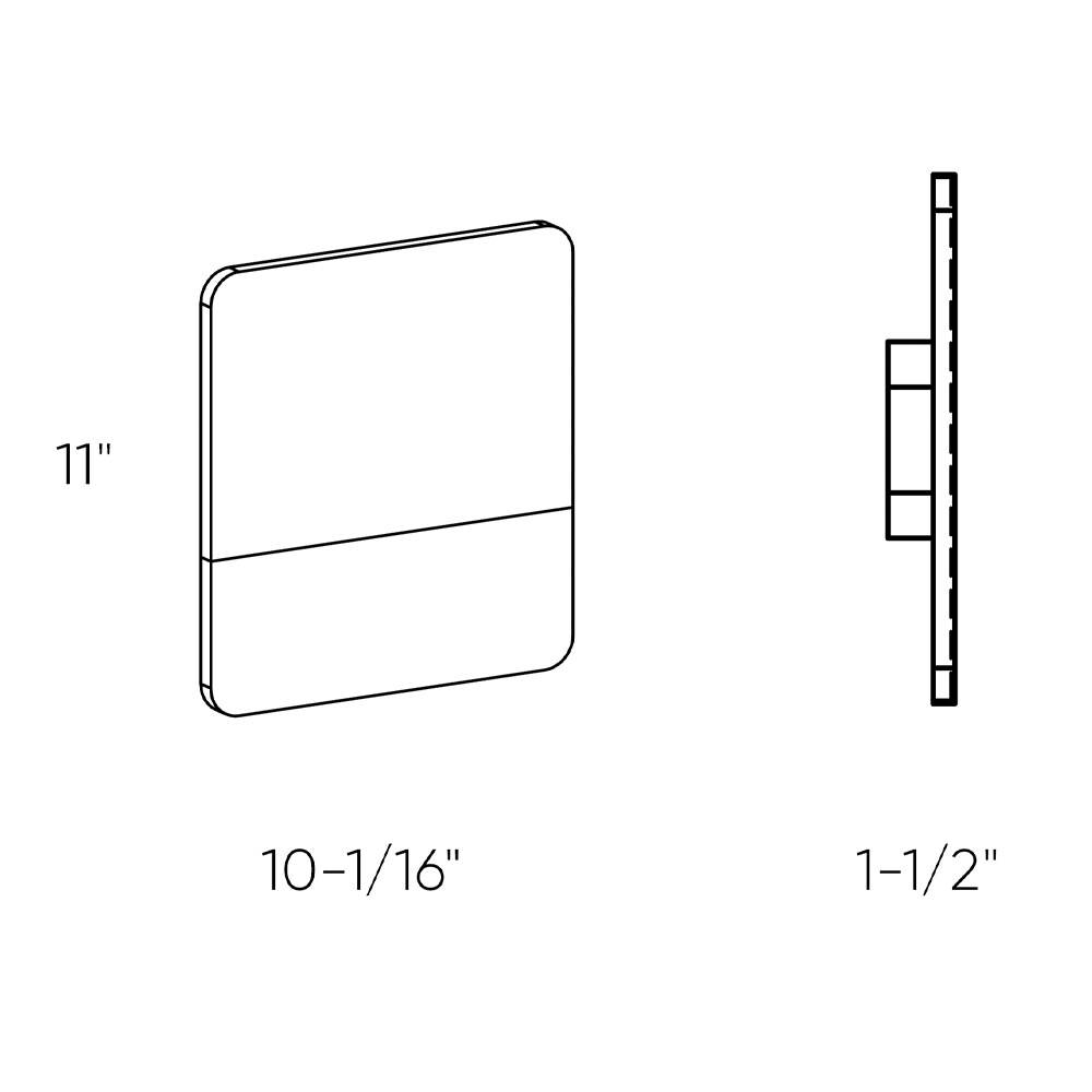DALS Lighting SQS10-3K-WH Outdoor-Wall-Lighting - View #3