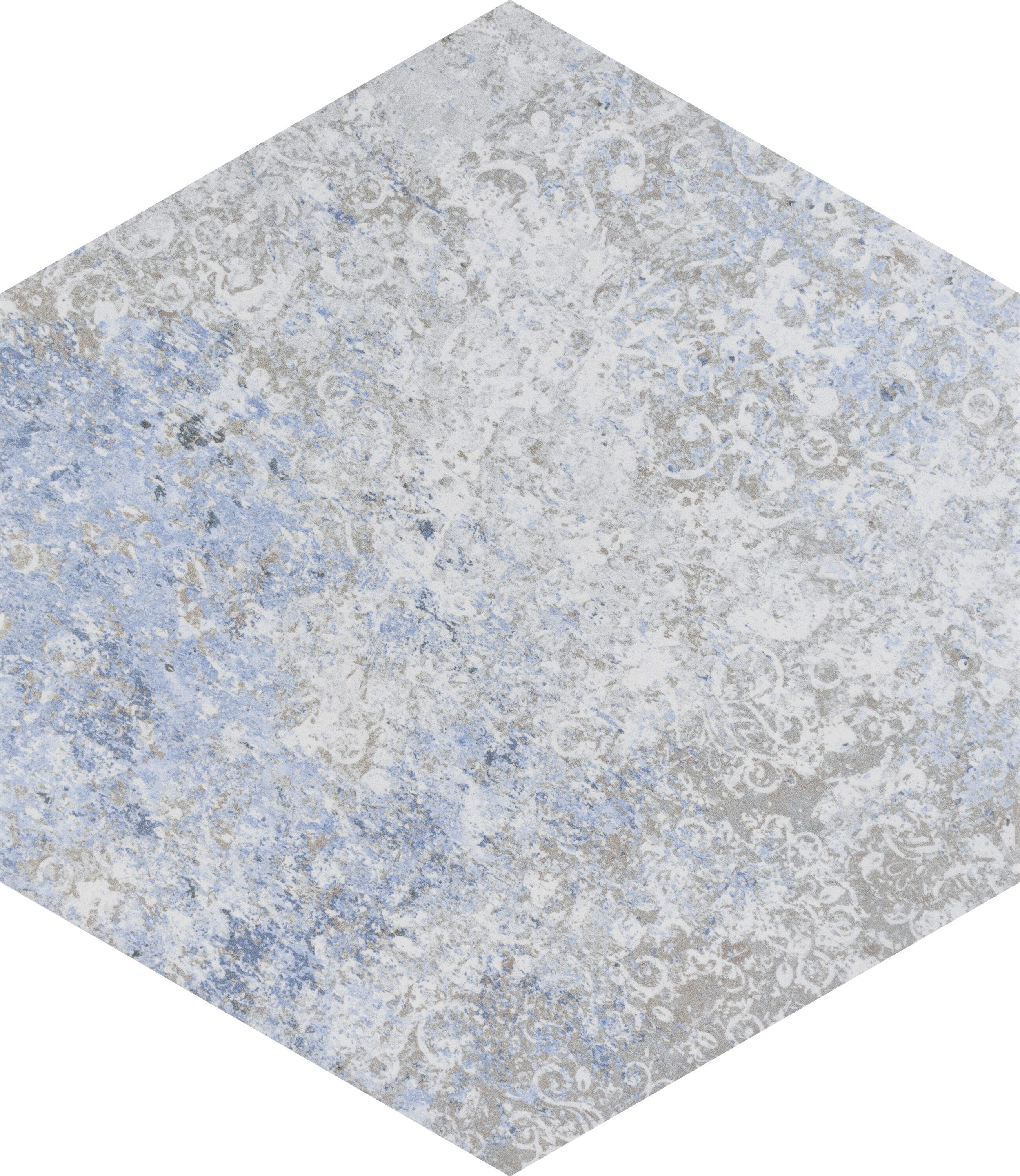 Affinity Tile FAV12XEGY Emotion Hex Grey 9-7/8-in x 11-1/4-in Glazed Porcelain Patterned Hexagon Standard Floor and Wall Tile ( 10.03-sq ft Carton )