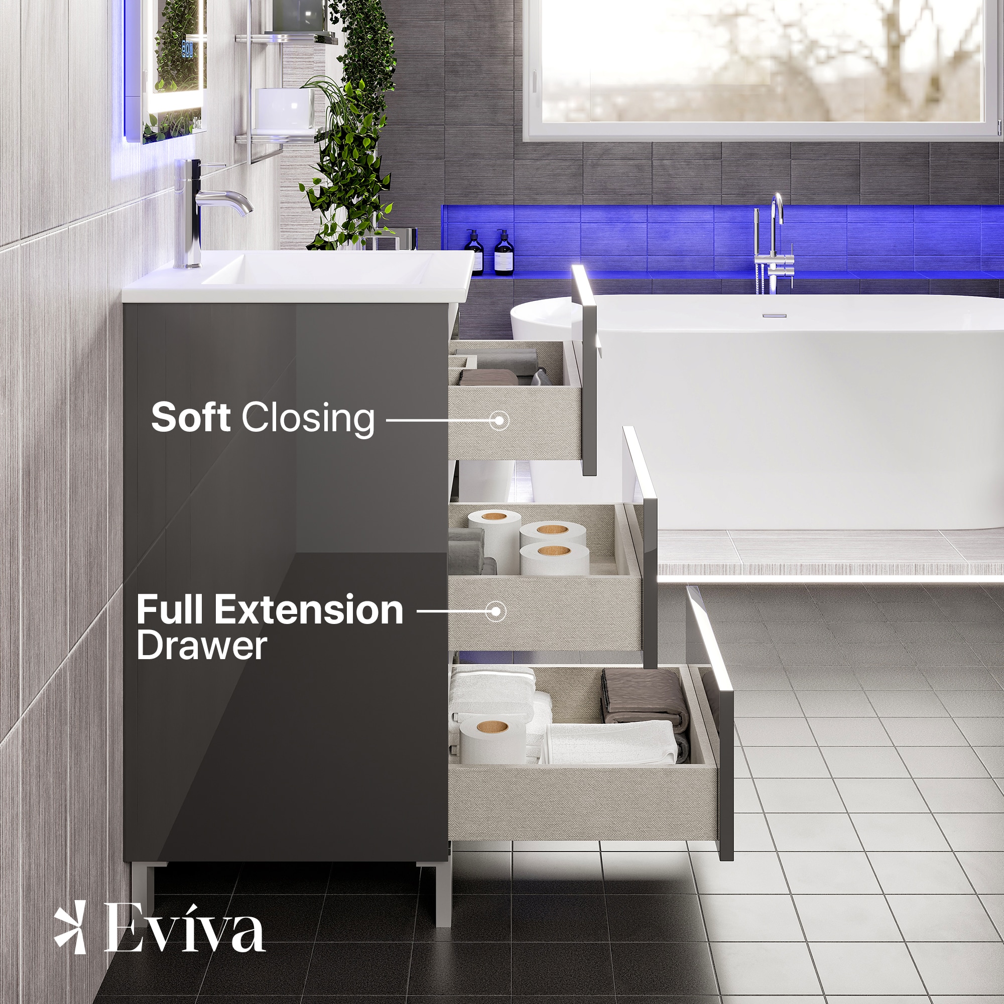 Eviva EVVN580-20GR Bath-Vanity-Combo - View #5