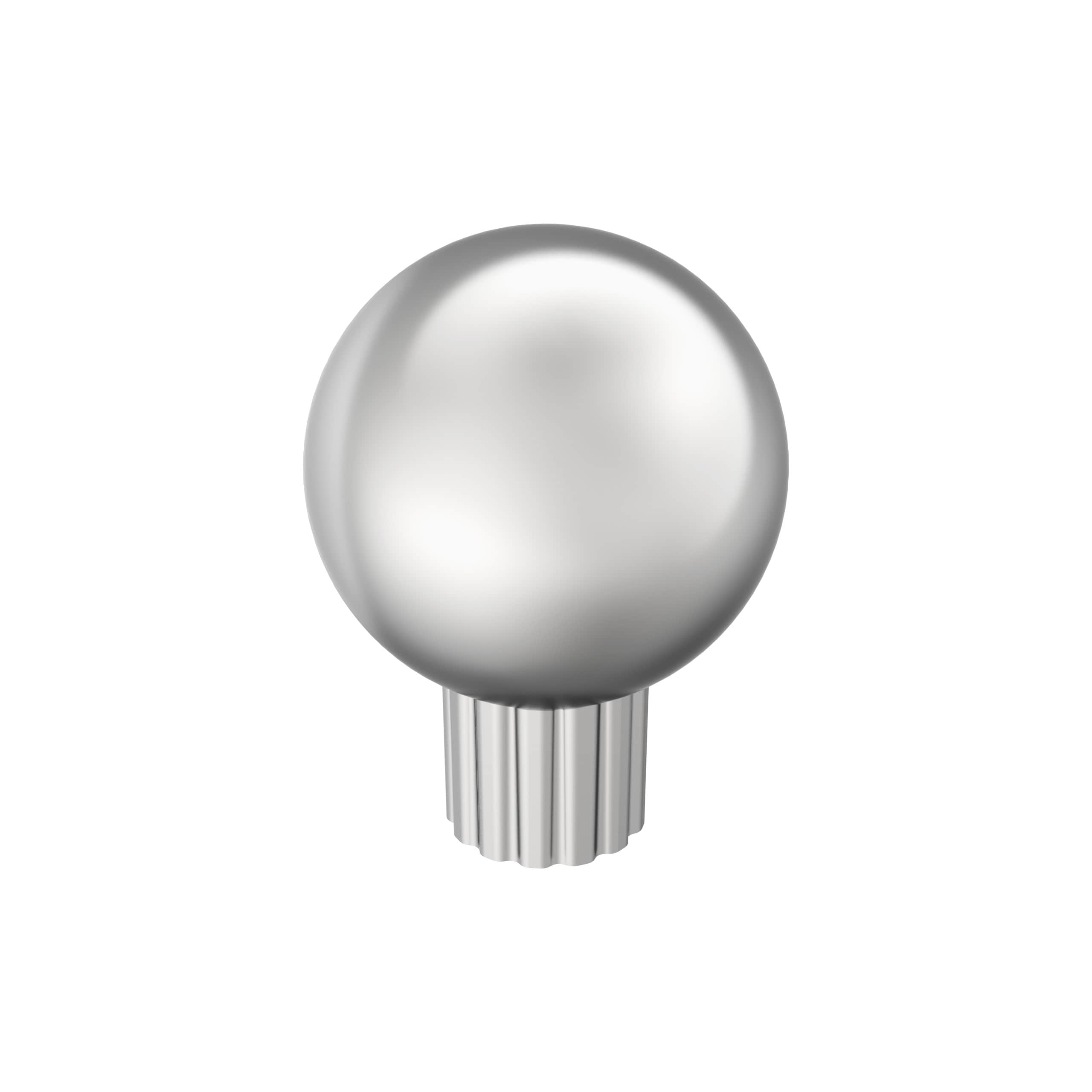 Amerock BP3770026 Cowrie 1-1/8-in Polished Chrome Round Transitional Cabinet Knob