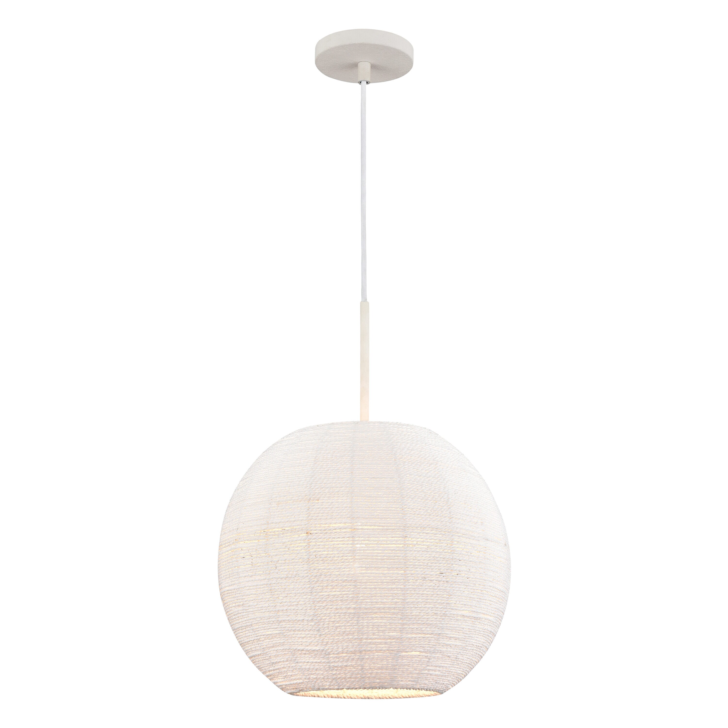 Westmore by ELK Lighting LW-202302010048 Newport White Coral Transitional Globe Medium Hanging Pendant light