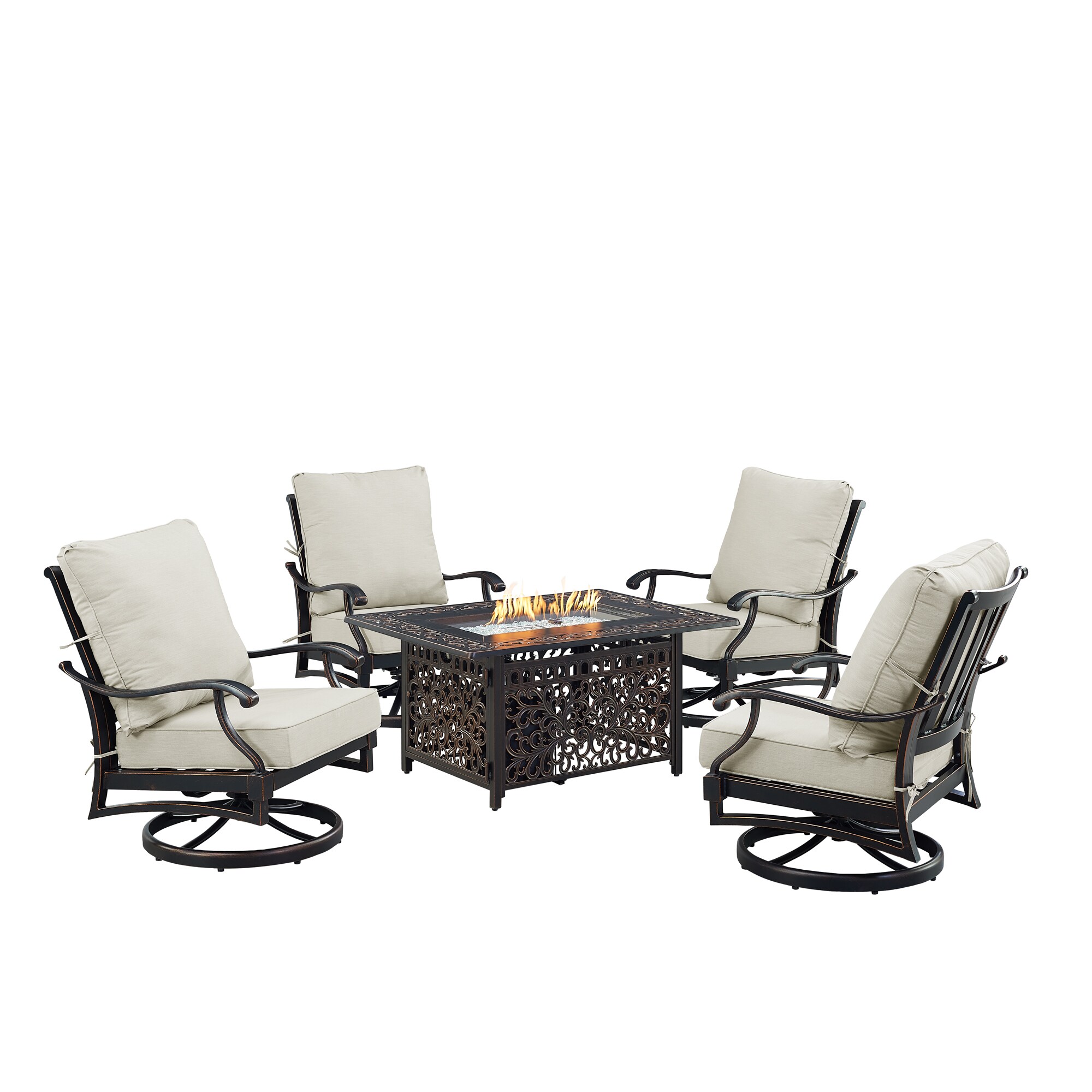 Oakland Living SHAO4CHCABOSLGCUA Patio-Conversation-Sets - View #2