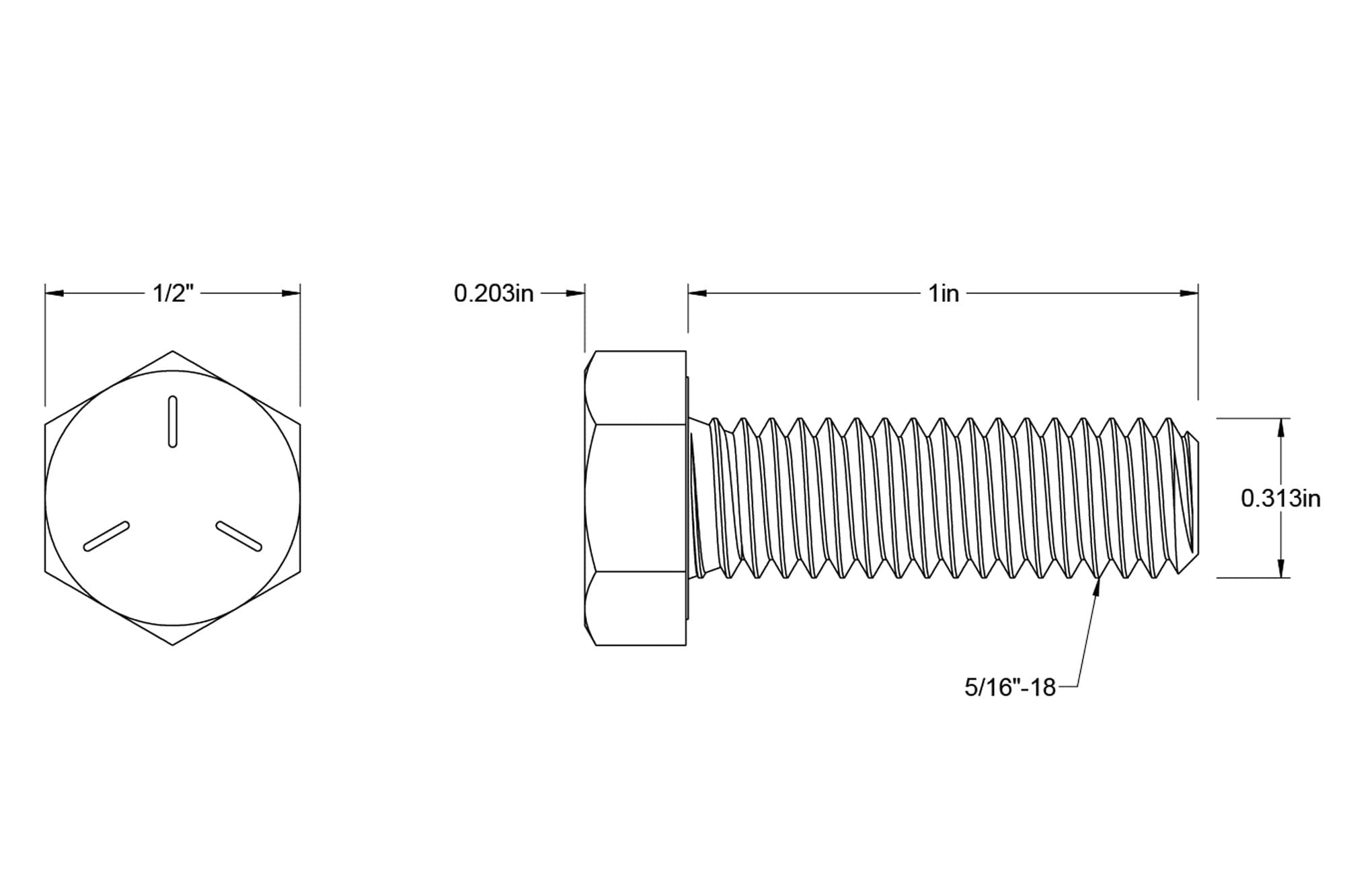 Fasteners Direct F-42832PP5 Metric-Hex-Bolts - View #5