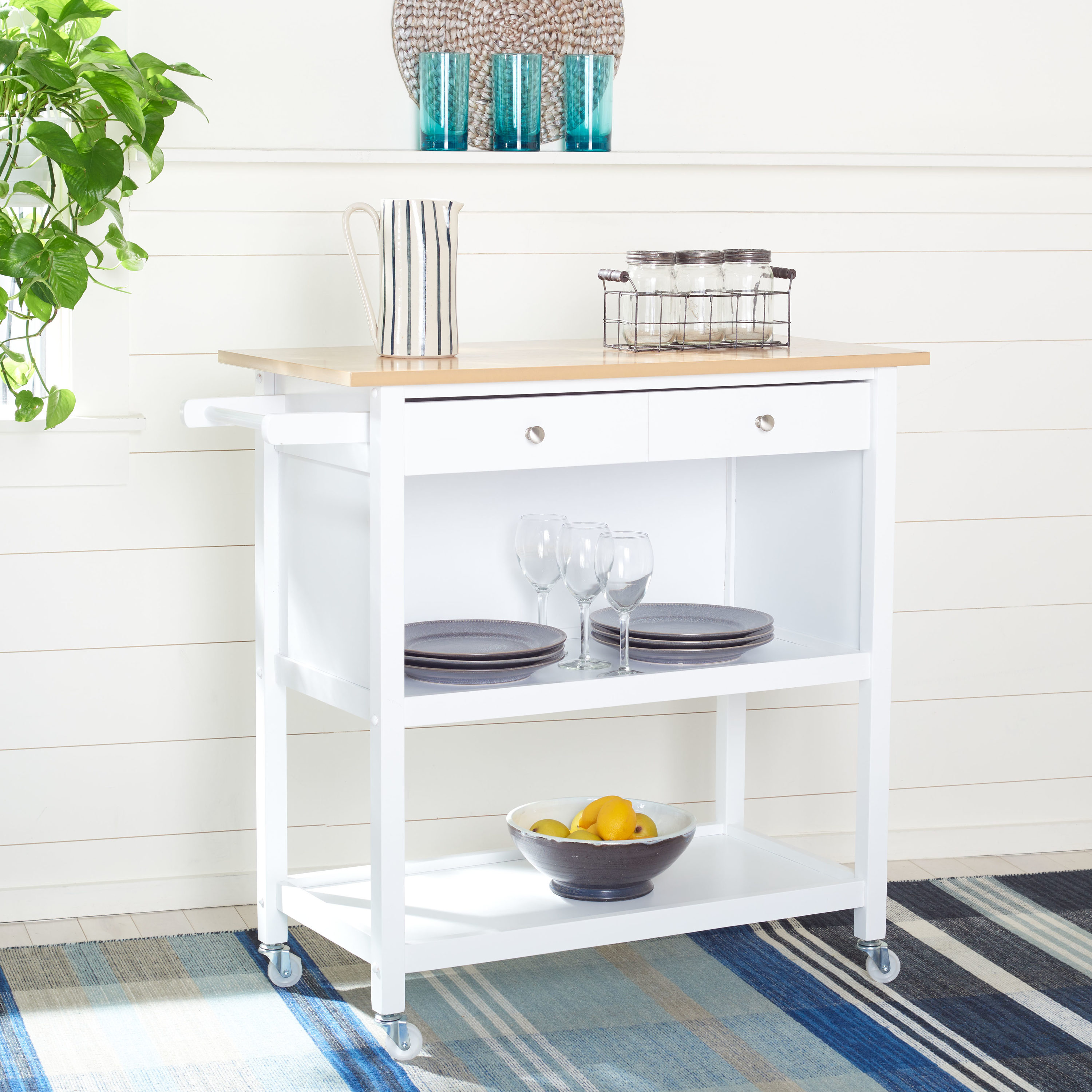 Safavieh KCH1401B Cohyn Transitional Natural/White Pantry