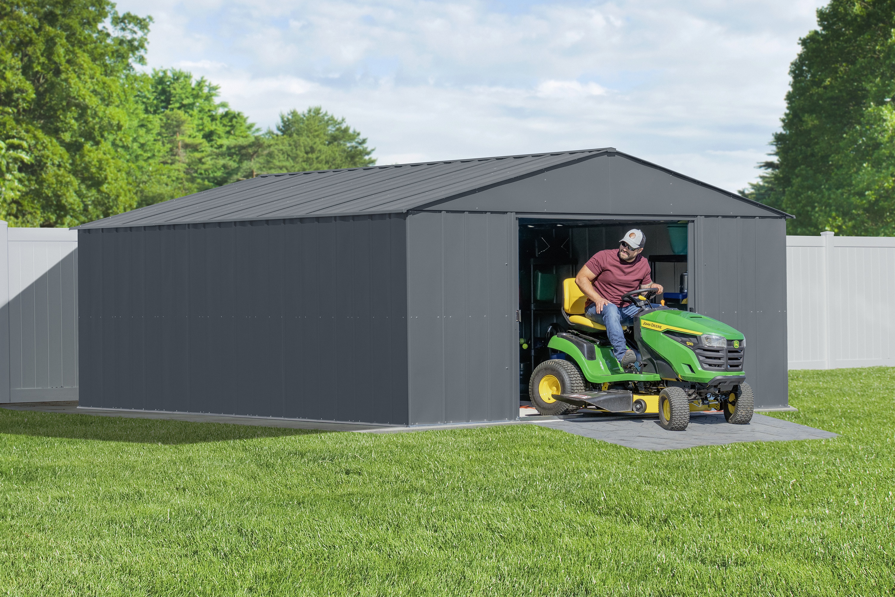 Arrow CLG1417CC 14-ft x 17-ft Classic Galvanized steel Storage Shed