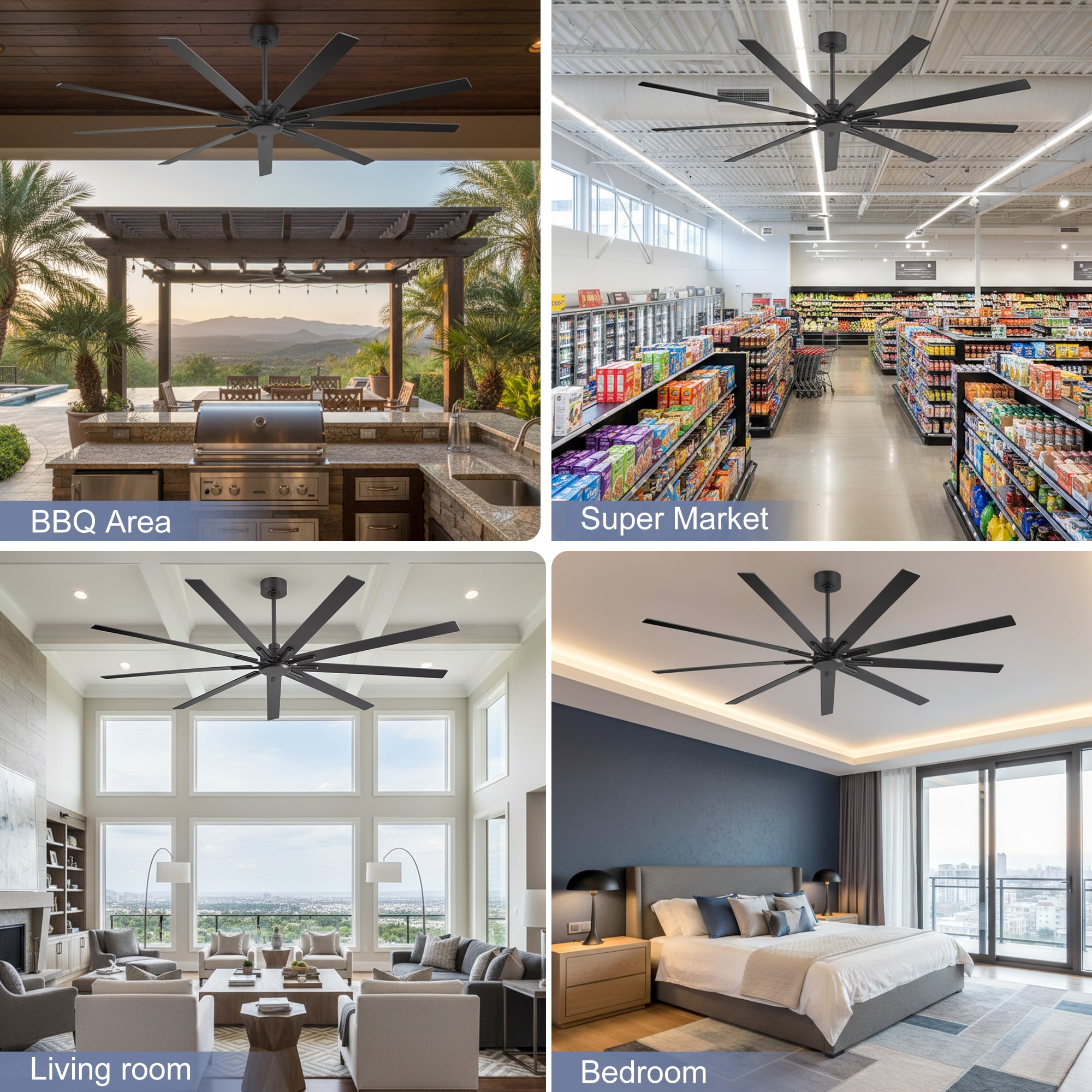 Airsurfer AS-35088-BK-NL Ceiling-Fans - View #10