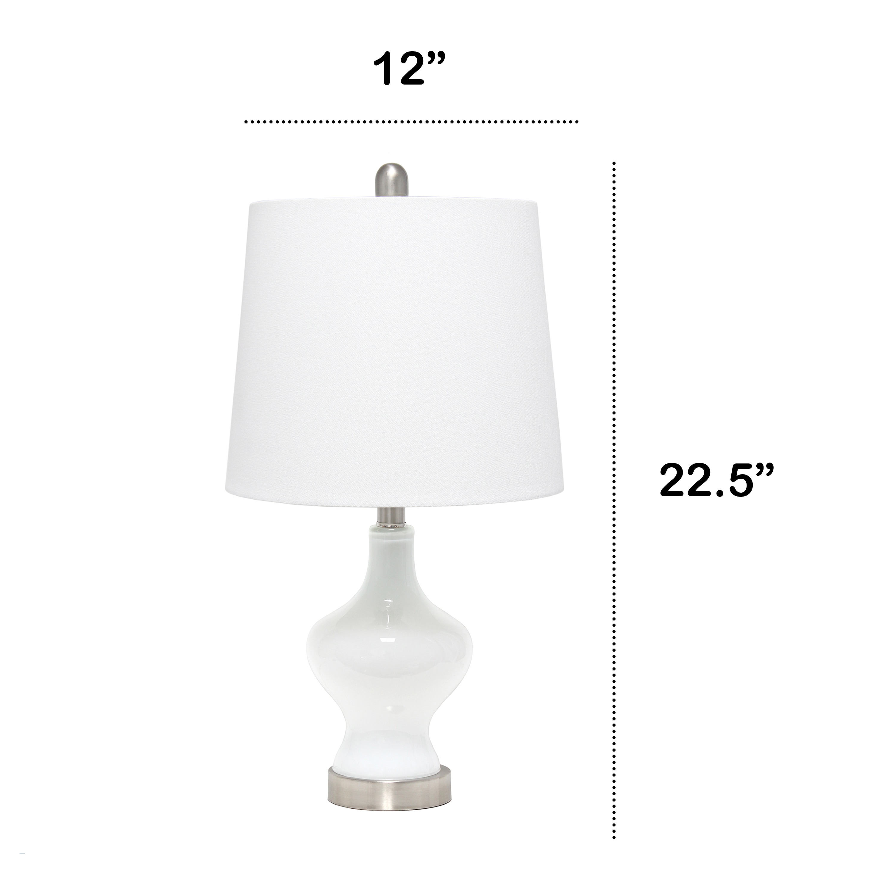 Lalia Home LHT-1005-WH Table-Lamps - View #3