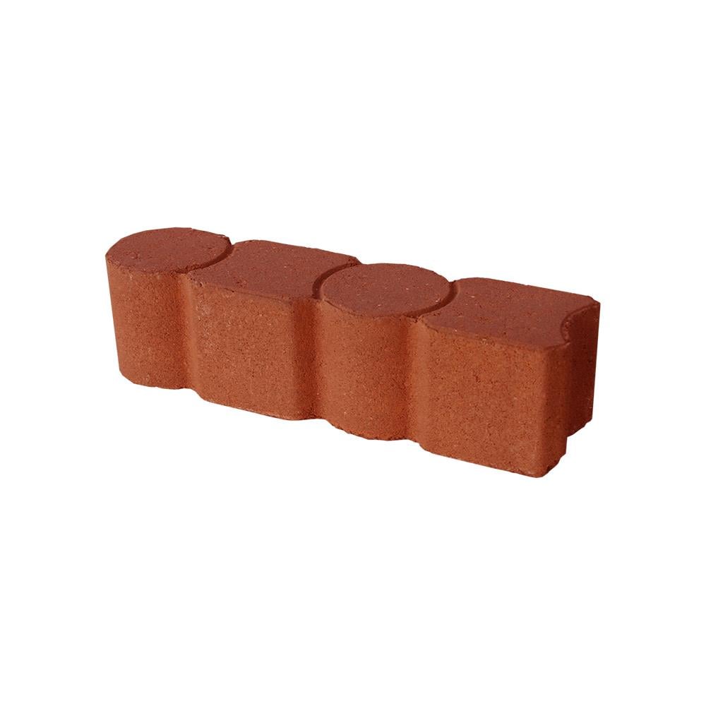 Geometric 12-in L x 3-in W x 3-in H Red Concrete Straight Edging Stone | - Lowe's RET0970G1200A