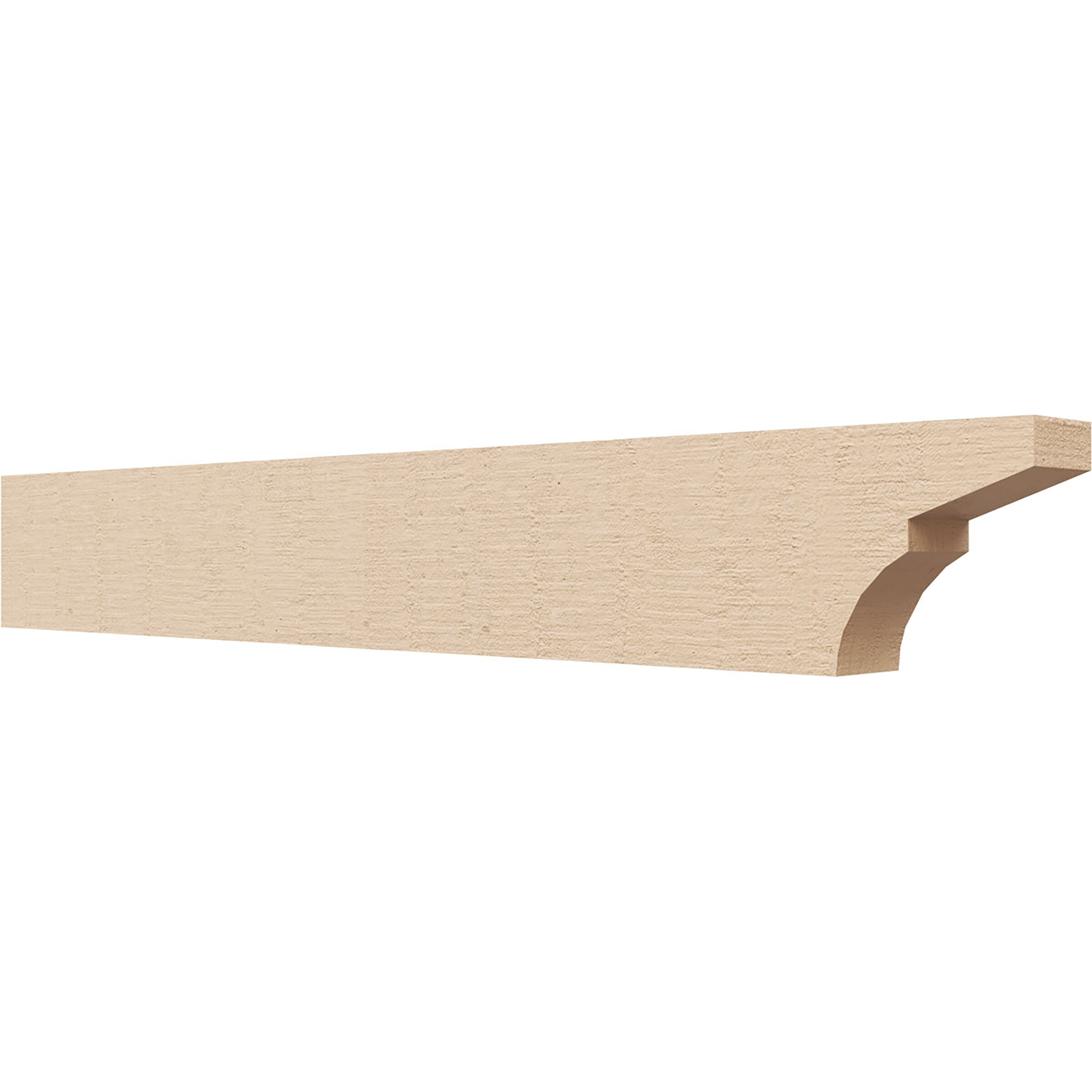 Ekena Millwork RFTU02X04X28MONRCPR Monterey Woodgrain 2-in x 4-in x 28-in Brown Urethane Standard bracket