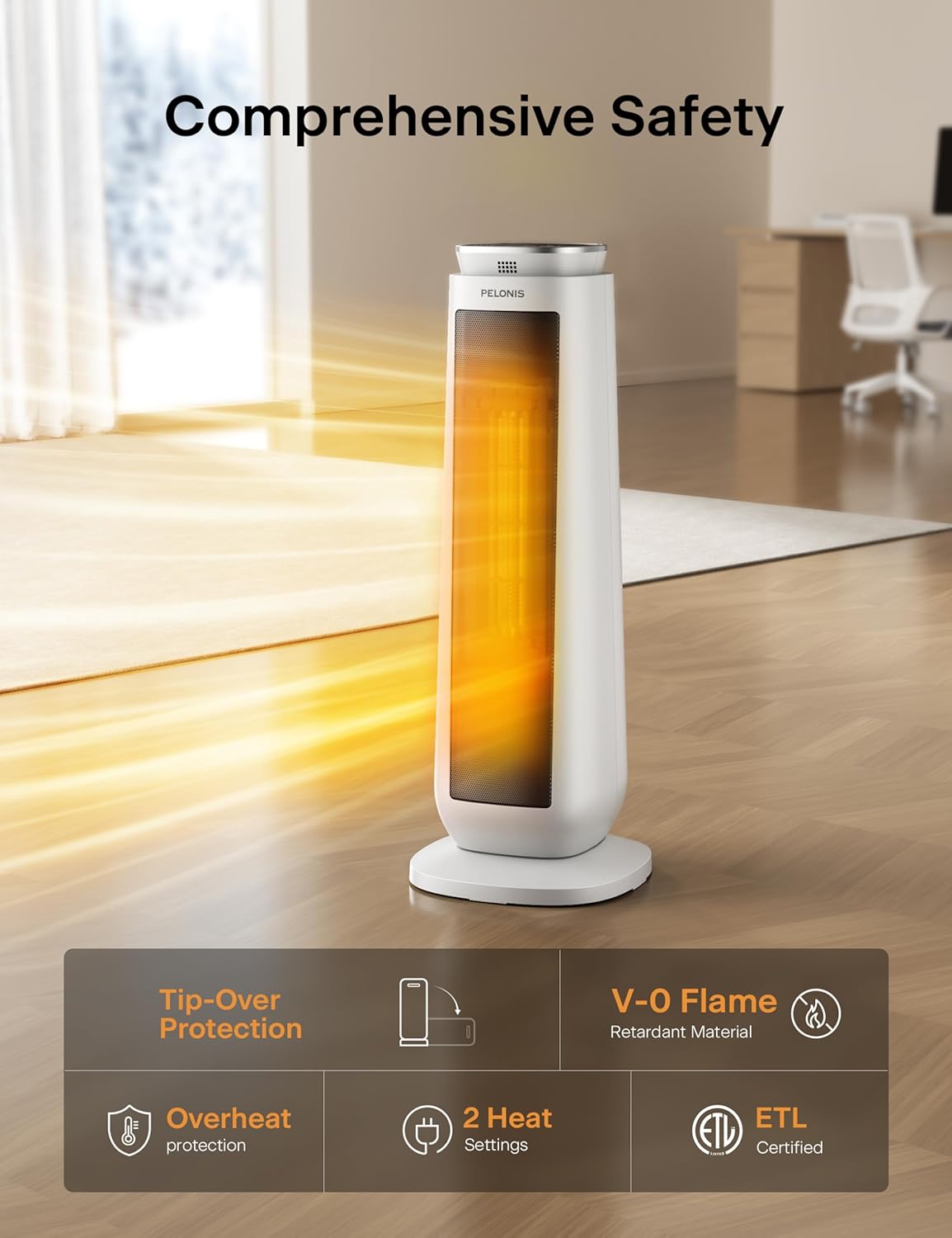 PELONIS PHTPU1501 Portable-Electric-Heat - View #8