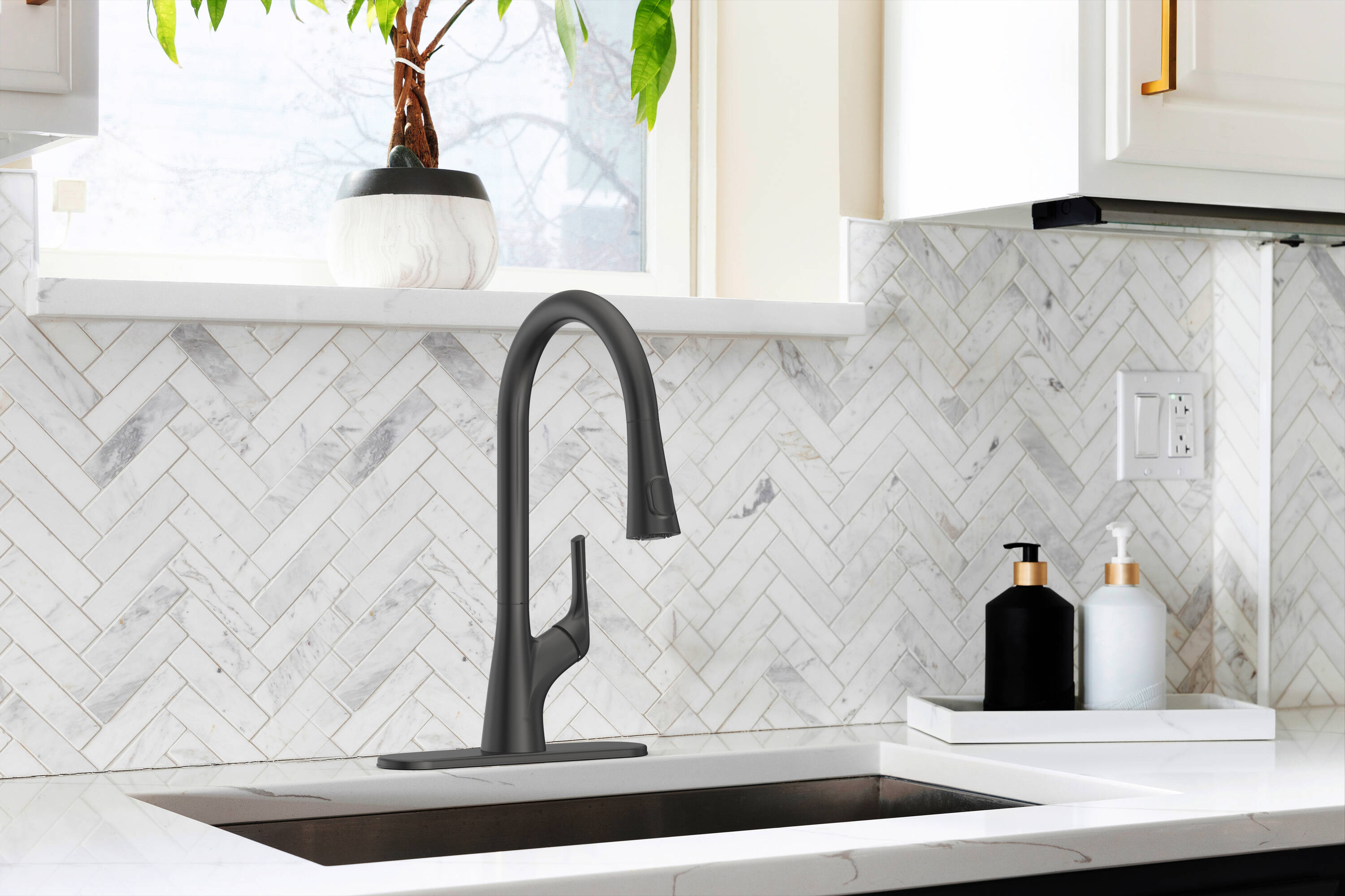 allen + roth 67914W-127001 Kitchen-Faucets - View #4