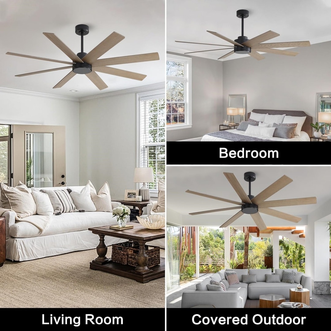 MLIAN WBCF-BS306-GY Ceiling-Fans - View #2