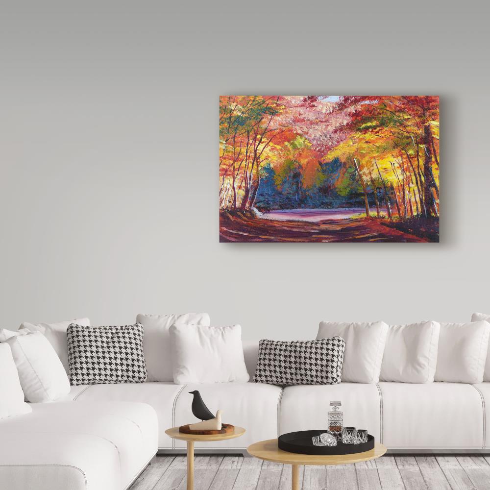 Trademark Fine Art DLG00385-C2232GG David Lloyd Glover "A The End Of The Road Ii" 22x32 Canvas Art David Lloyd Glover Multicolor 22-Inches H x 32-Inches W Landscape Canvas Print