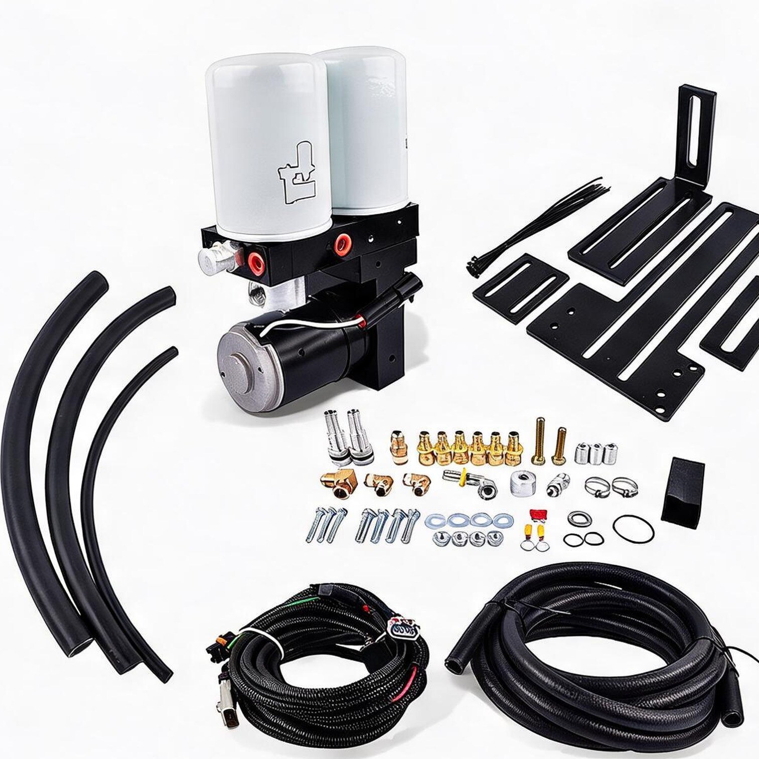 sunjurt Diesel Fuel Lift Pump - 16.1 x 12.2 x 9.8 in Engine with Engine ...
