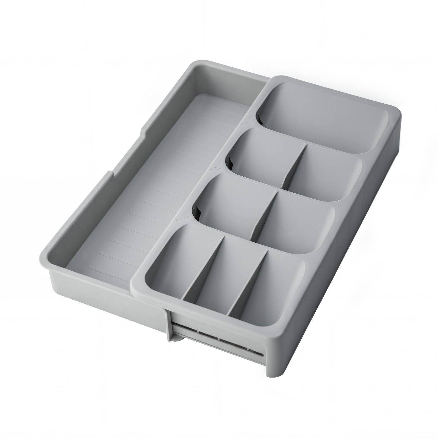 Aoibox  Expandable BPA Free Plastic Silverware Drawer Organizer with Multi Position Adjustable Compartments Tray