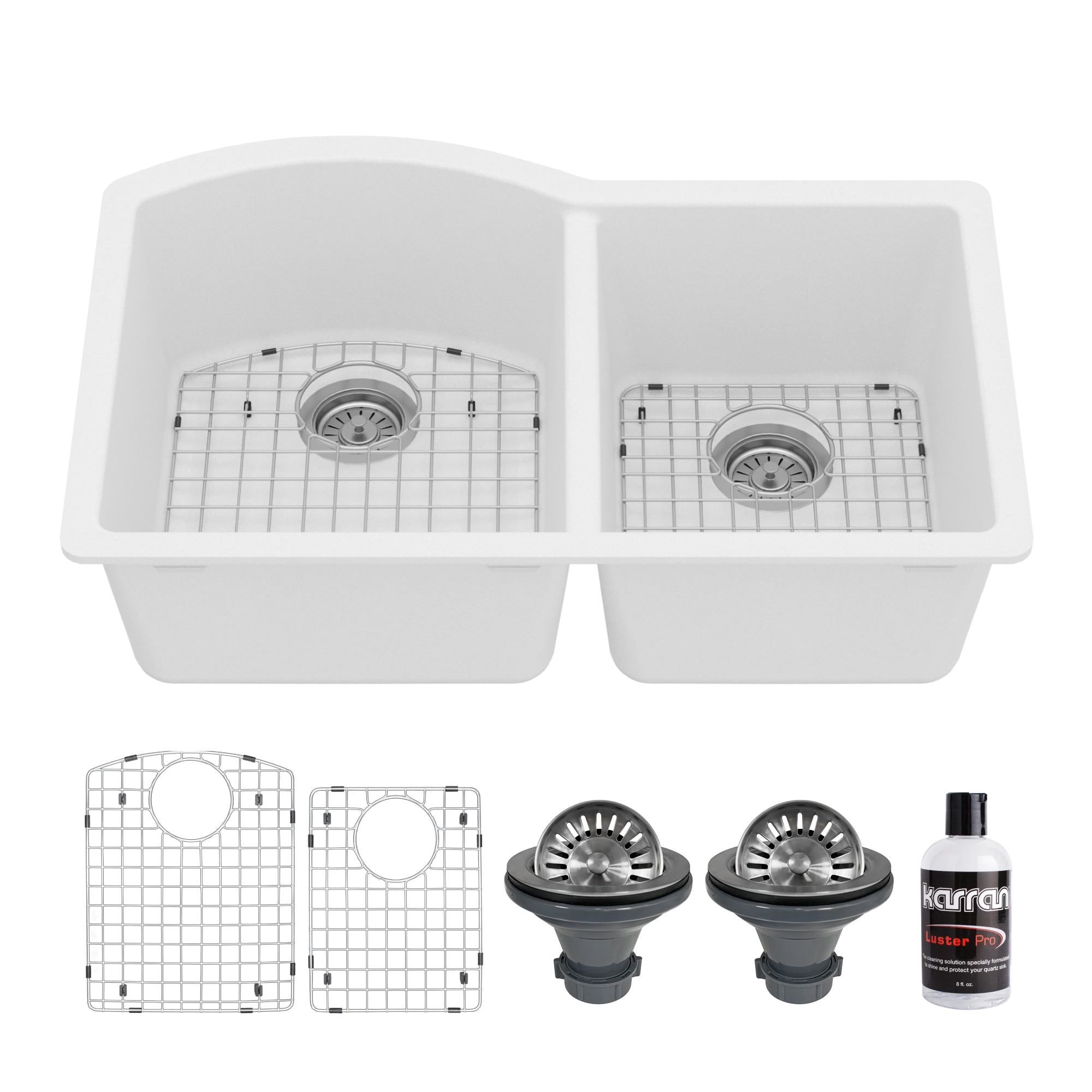 Karran QU-610-WH-PK1 Kitchen-Sinks - View #3