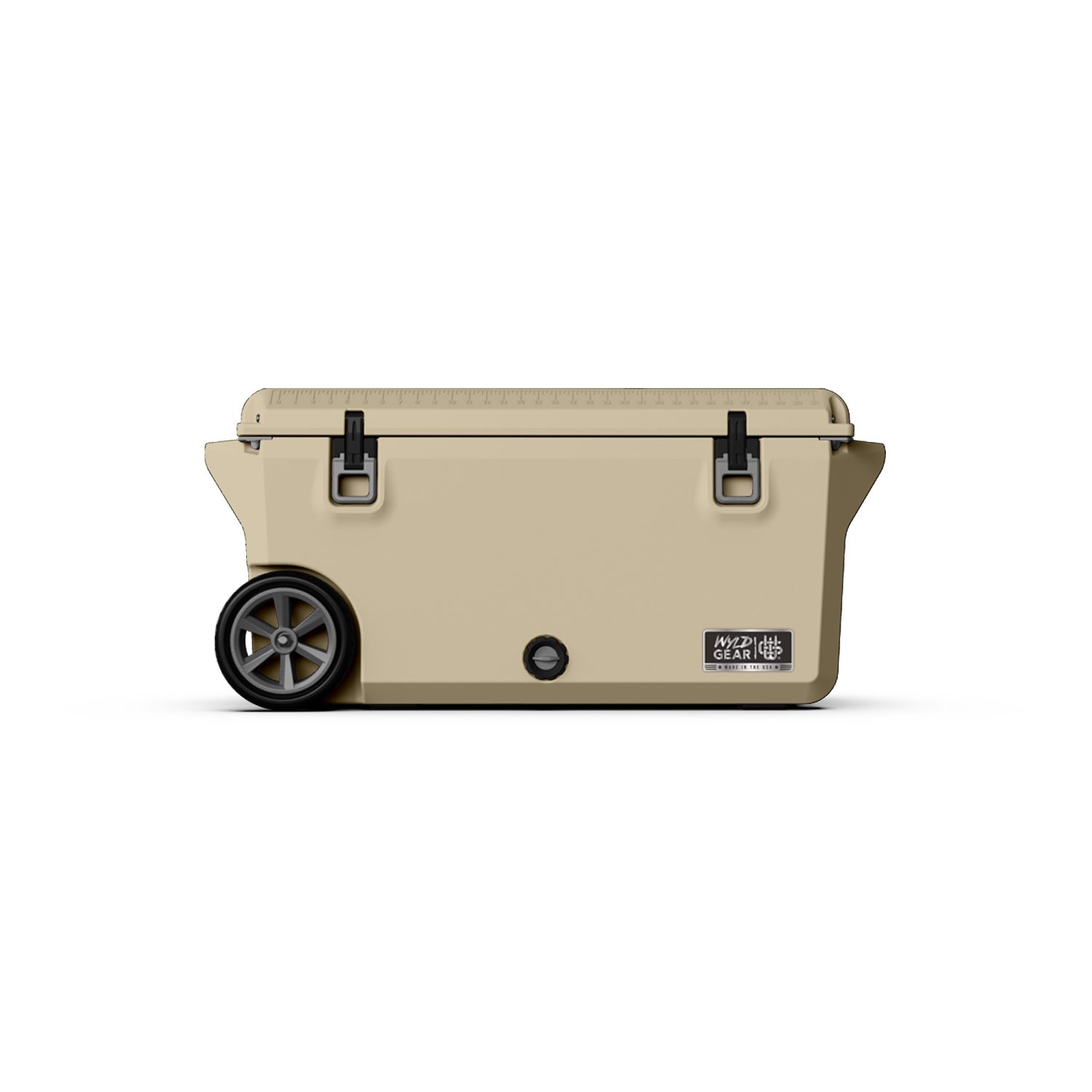 WYLD GEAR USHC75-T Brown 75 Quart(s) Hard rotomolded Insulated Wheeled Chest cooler with Drainage Spout