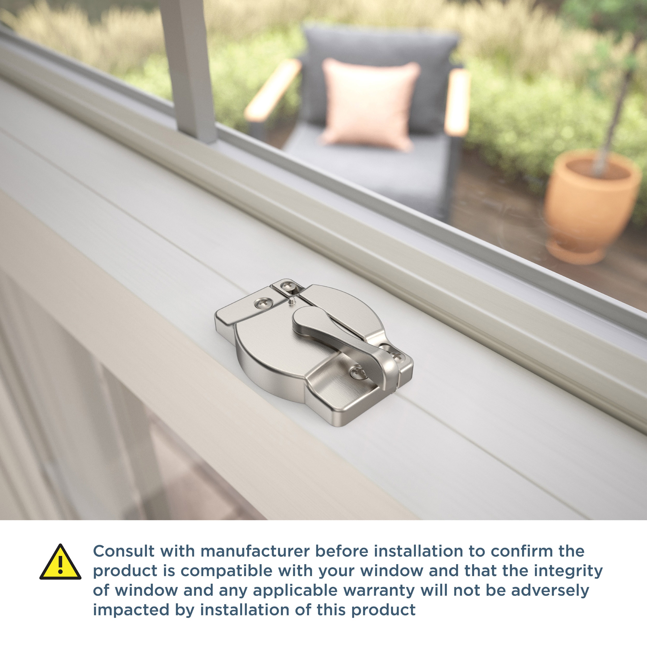 Franklin Brass HHWSL-SN-D Horizontal-Sliding-Window-Sash-Locks - View #4