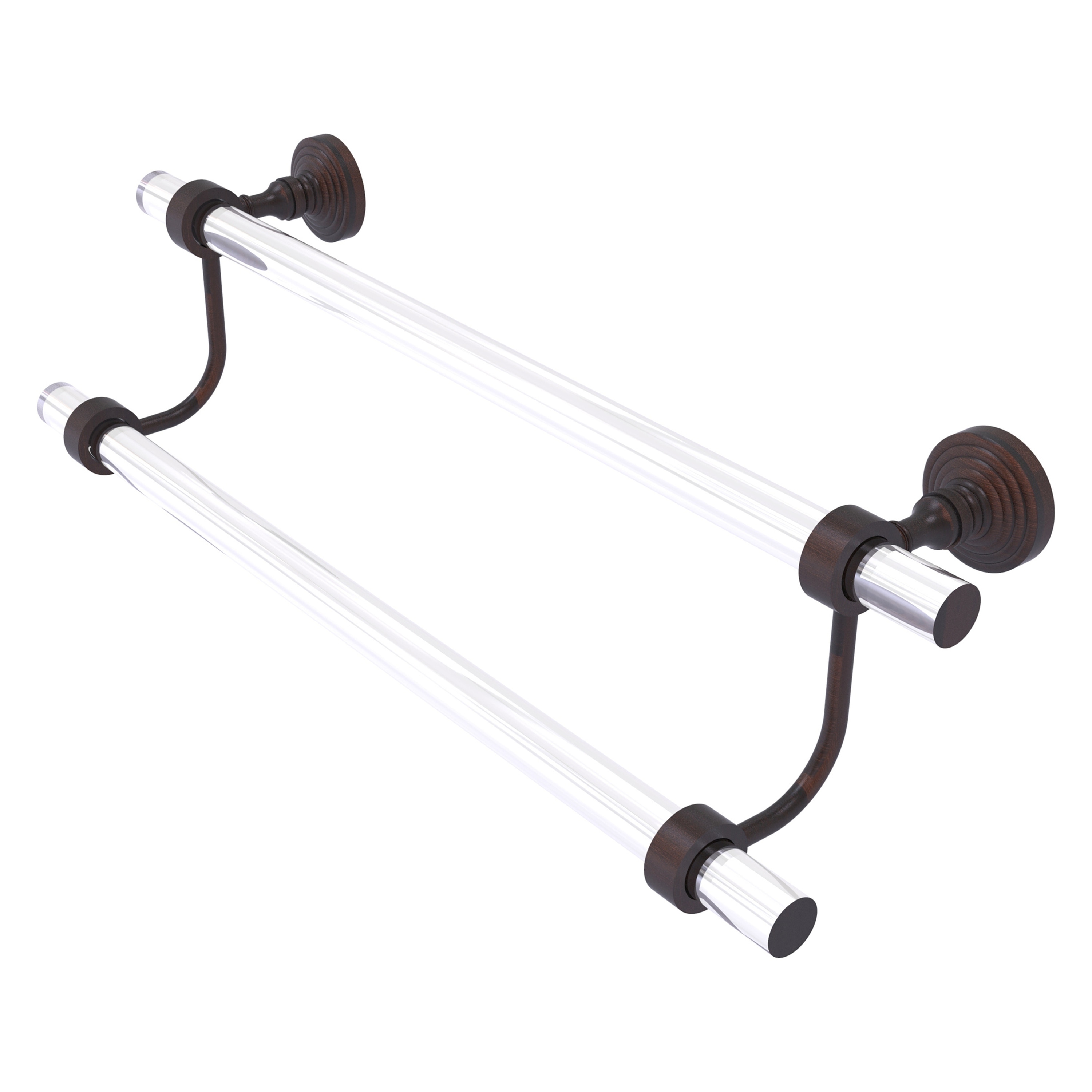 Allied Brass PG-72-30-VB Pacific Grove 30-in double Venetian Bronze Wall mount Double Towel Bar