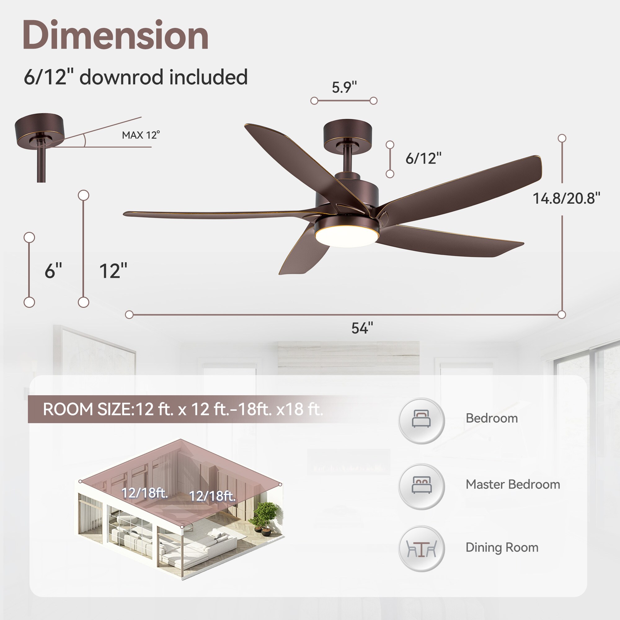 Flashwind A29ZY30032ORBGT Ceiling-Fans - View #2