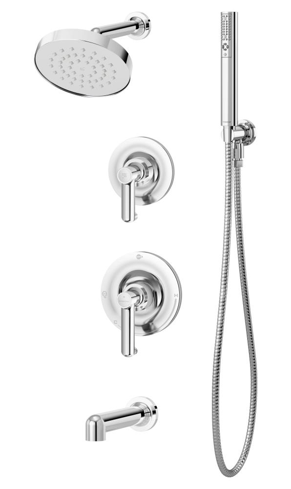Symmons Museo Polished Chrome 2-handle Bathtub and Shower Faucet