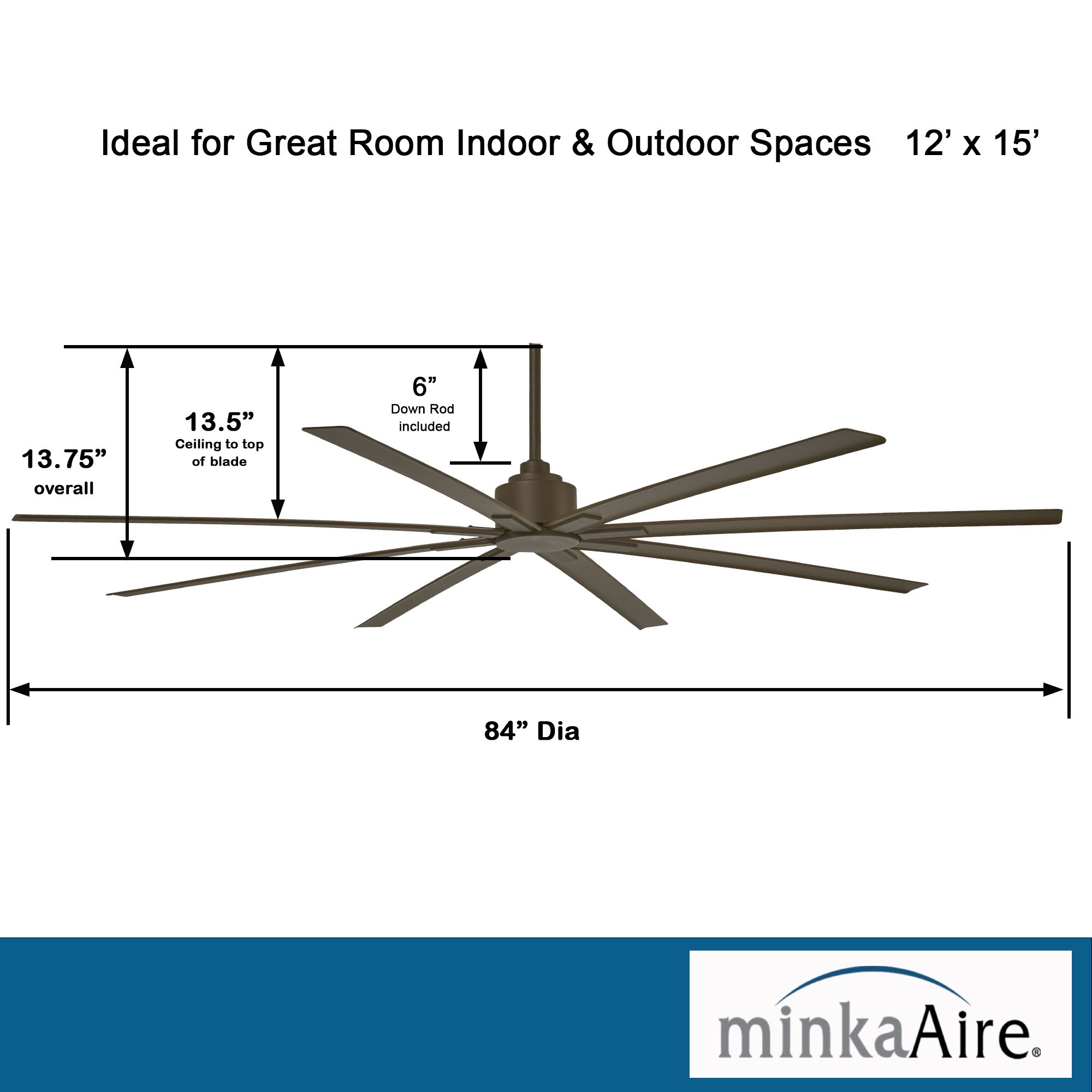 Ventmate 65484 Fan Blade 6in D Bore CW