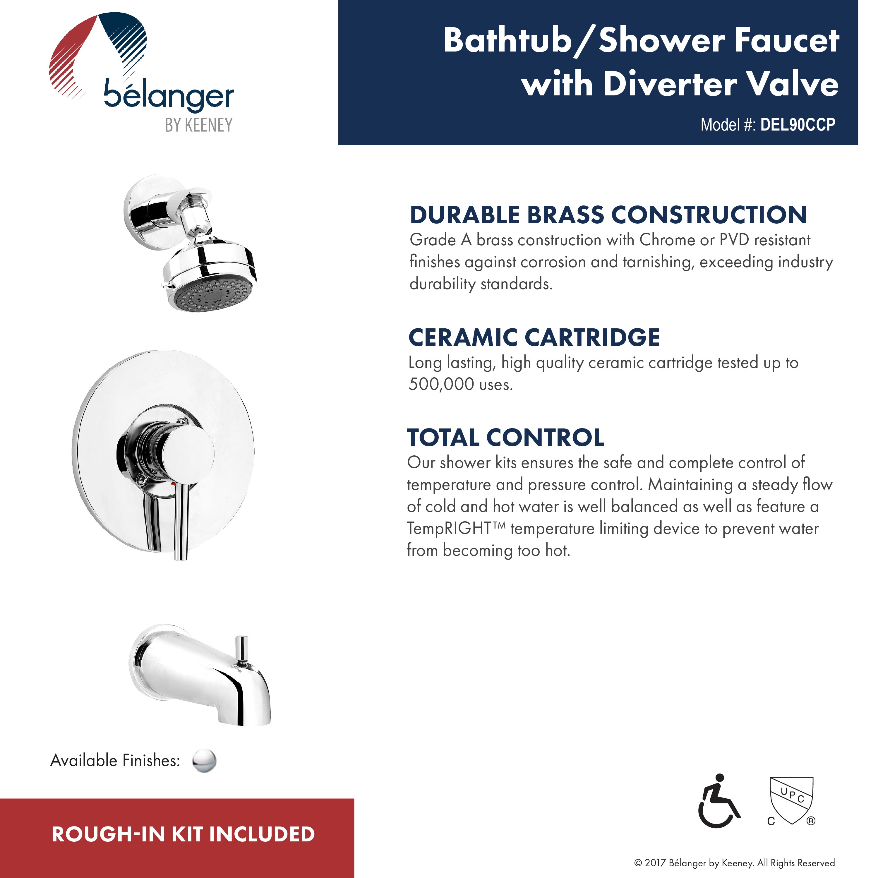 Belanger DEL90CCP Tub-Shower-Faucets - View #6