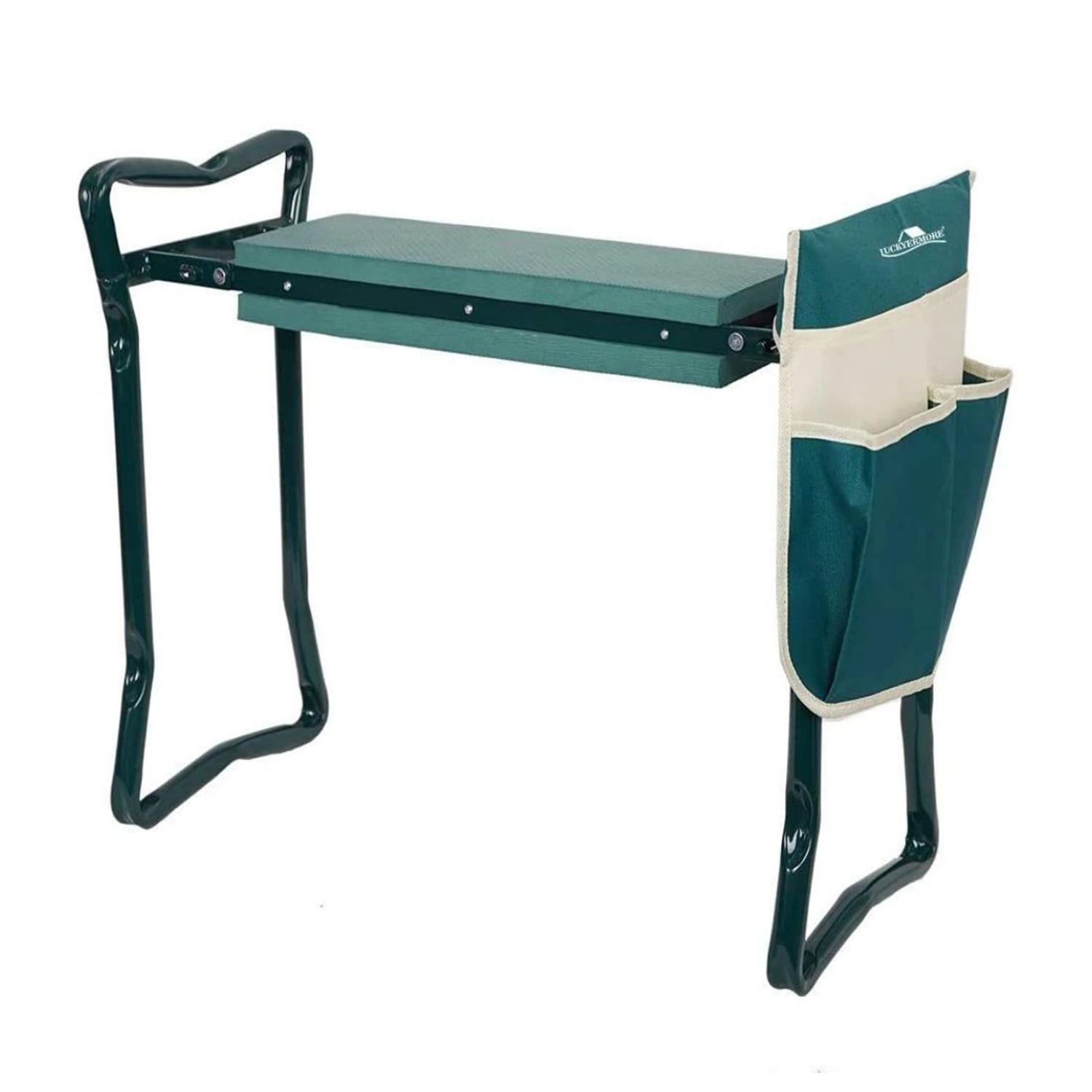 AHIOU HOME ZAAHG-47728GS 18.5-in Green Metal Barrel Garden Stool