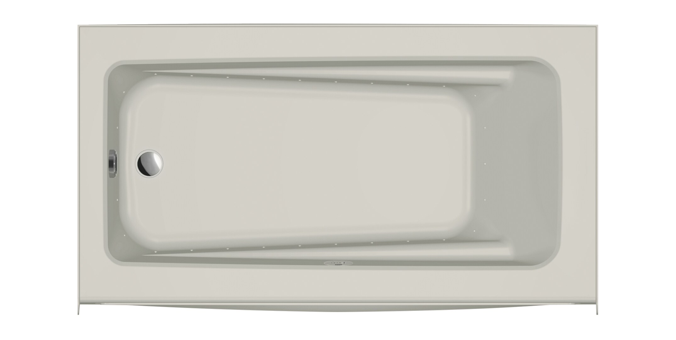 Jacuzzi P1S6032ALR2XXY Primo 32-in x 60-in Oyster Acrylic Alcove Air Bath (Left Drain)
