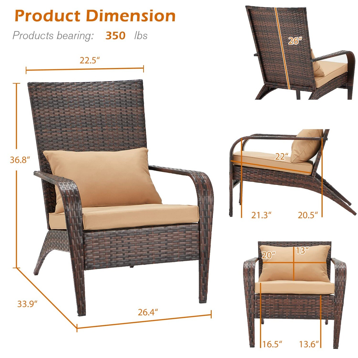 AECOJOY 16108BR-LS01 Patio-Chairs - View #4